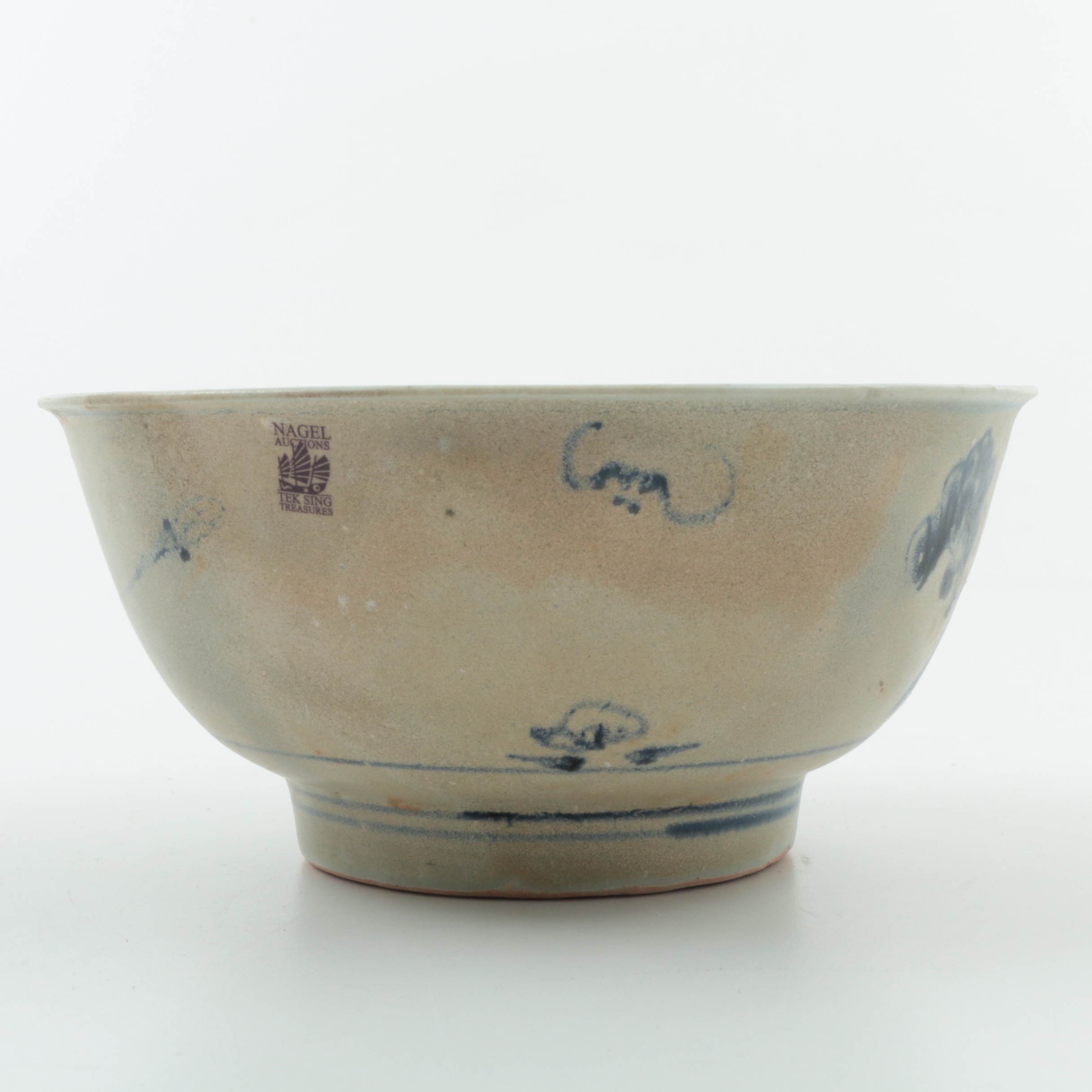 Three Circa 1822 Chinese Porcelain "Tek Sing" Shipwreck Bowls