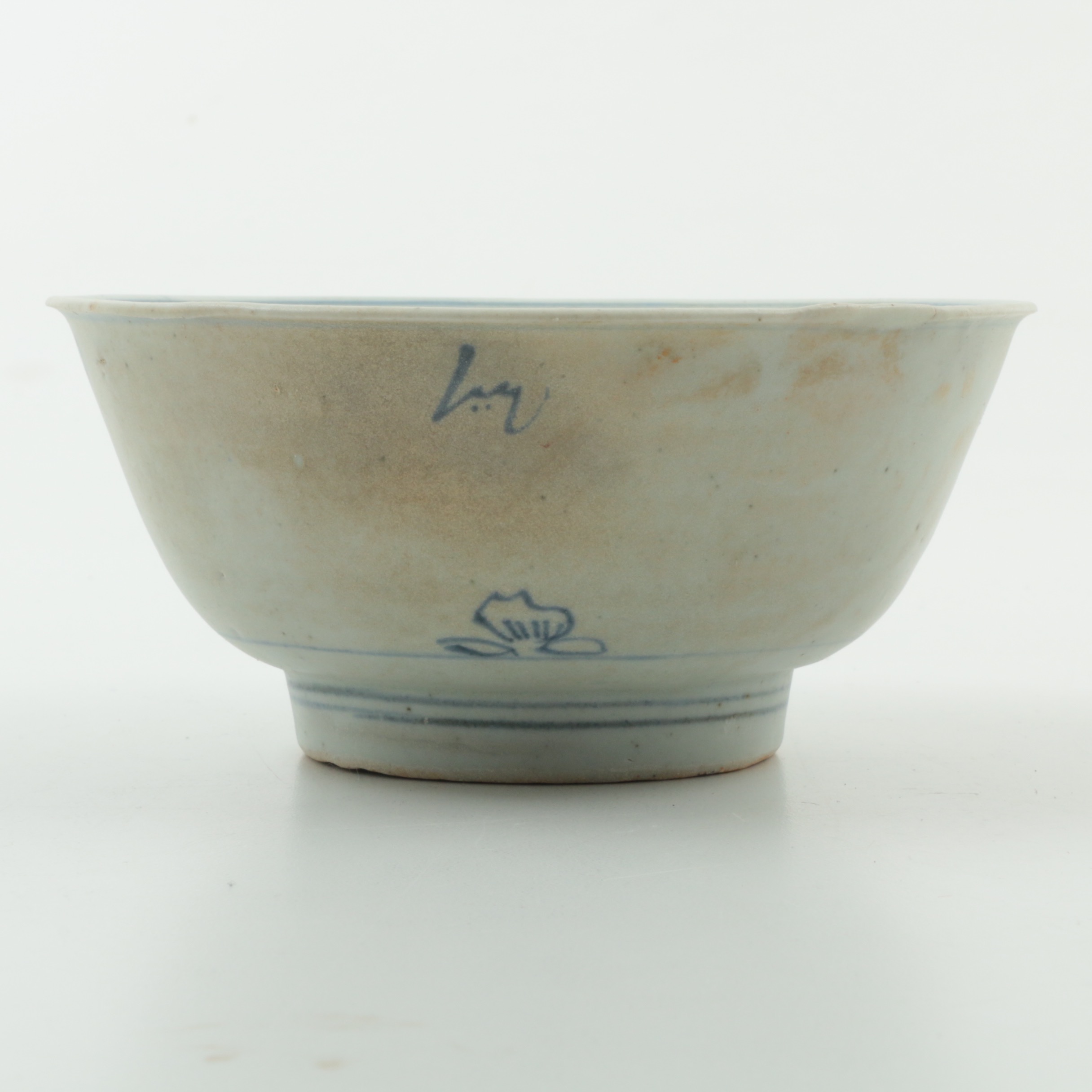 Three Circa 1822 Chinese Porcelain "Tek Sing" Shipwreck Bowls