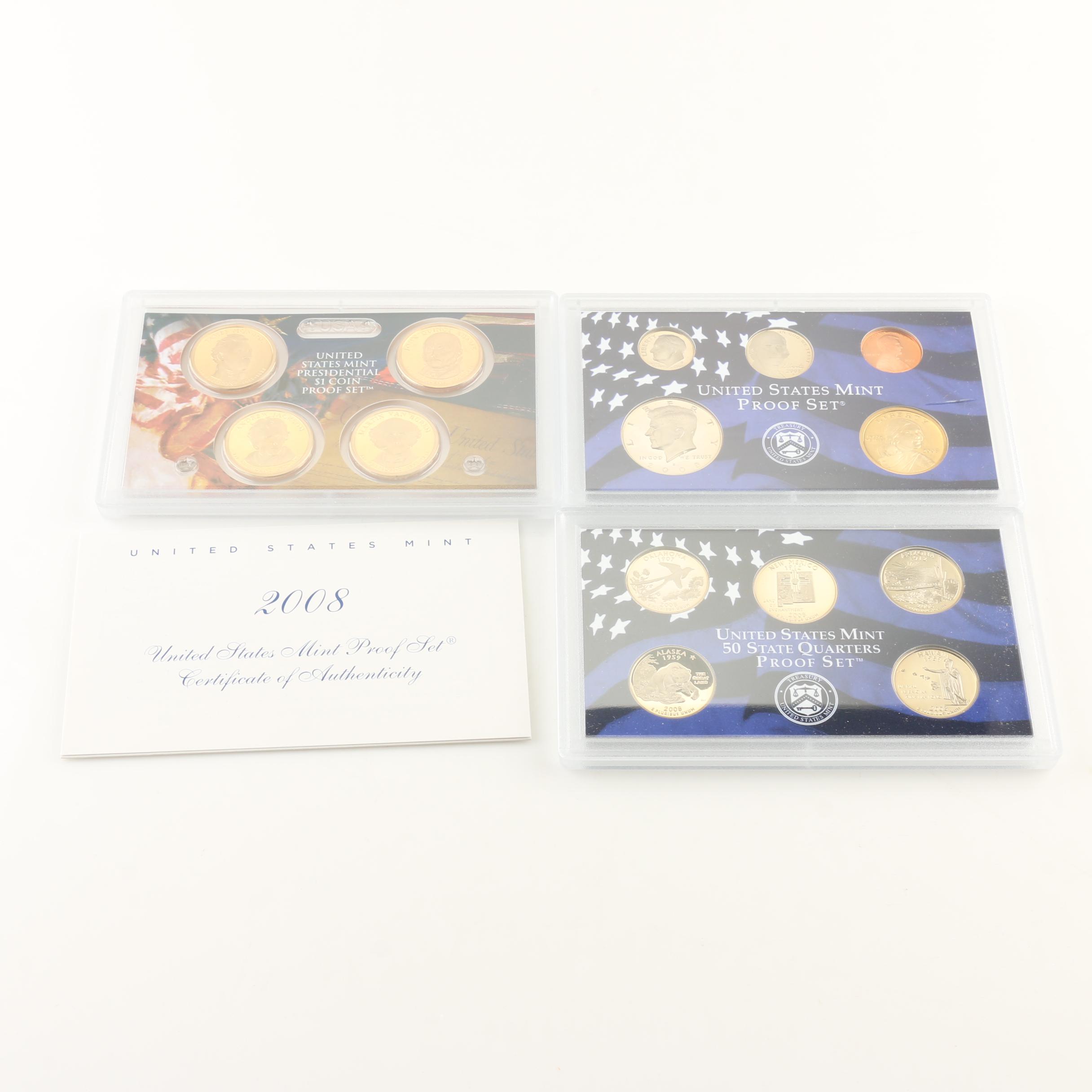 2007 and 2008 U.S. Mint Proof Sets