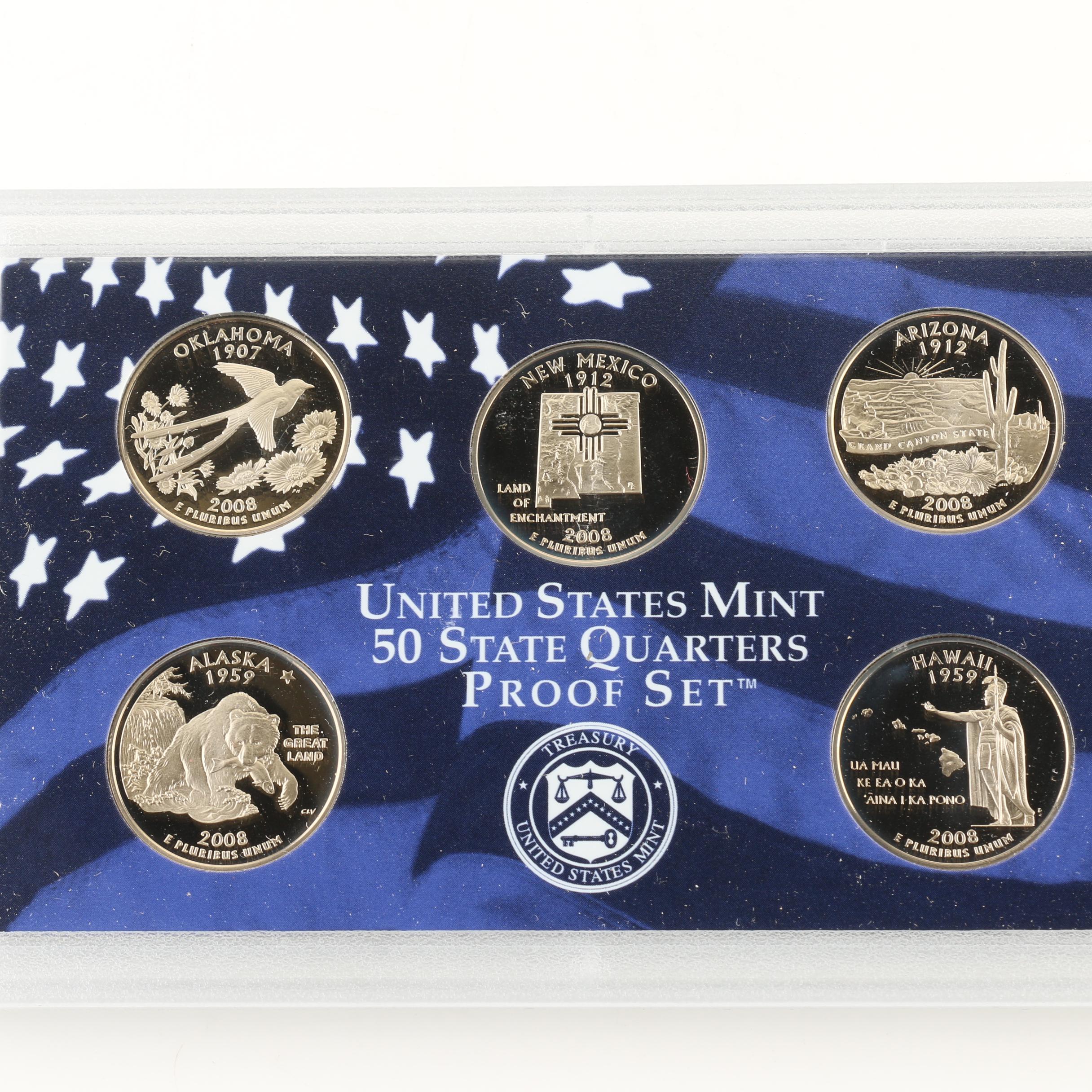 2007 and 2008 U.S. Mint Proof Sets