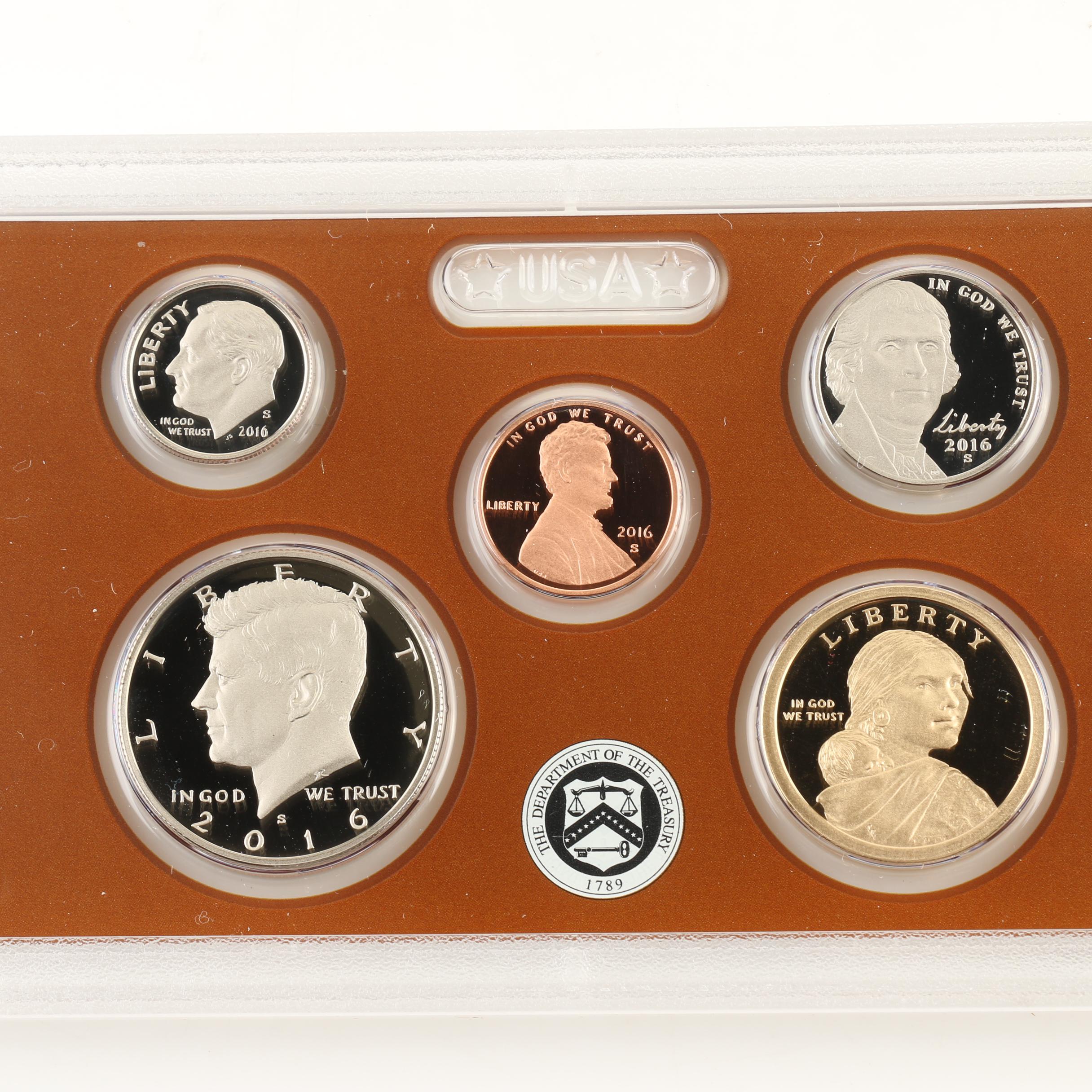 Four U.S. Mint Proof Sets, 2015- 2018