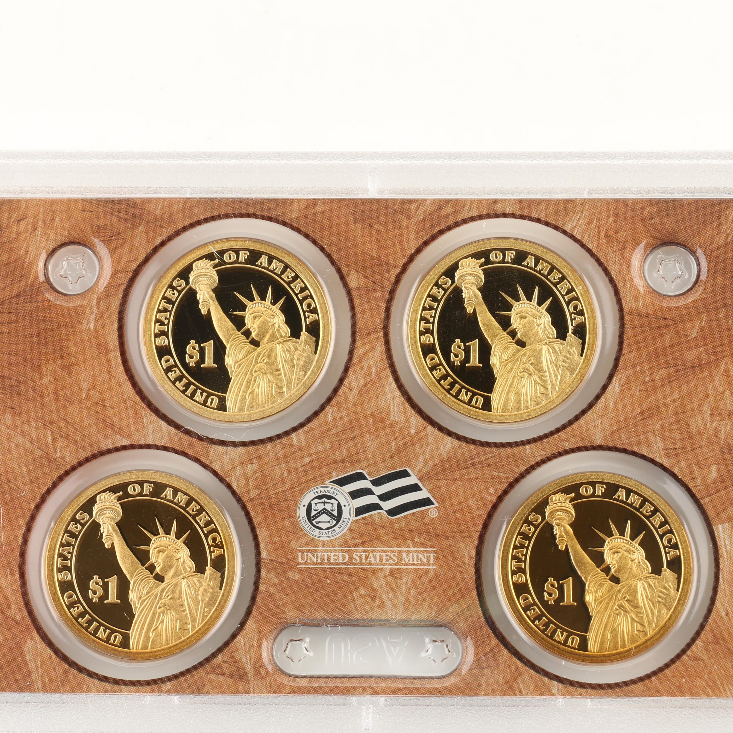 Four U.S. Mint Proof Sets- 2010, 2011, 2013 and 2014