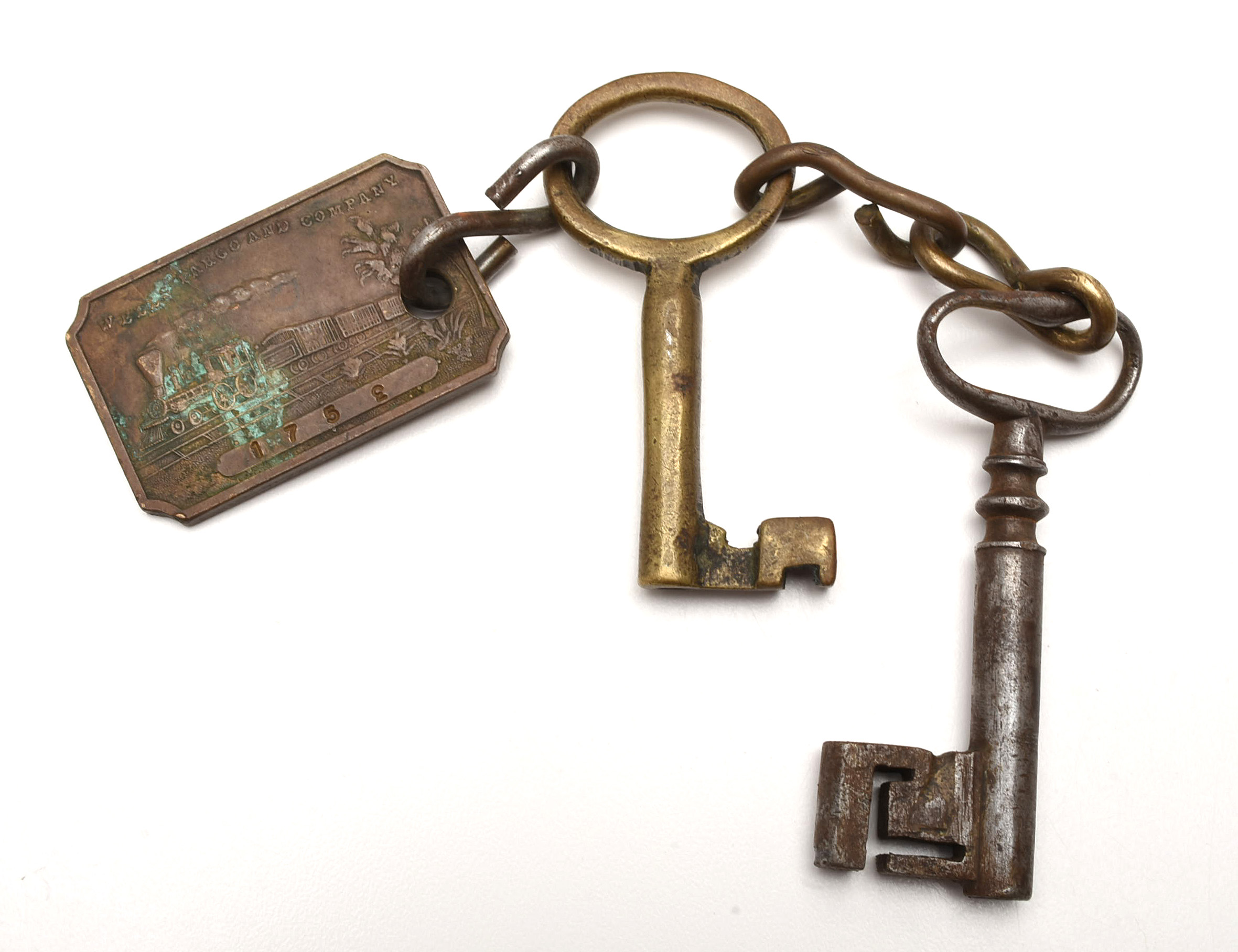 Wells Fargo Antique Cast Iron Train Lockbox