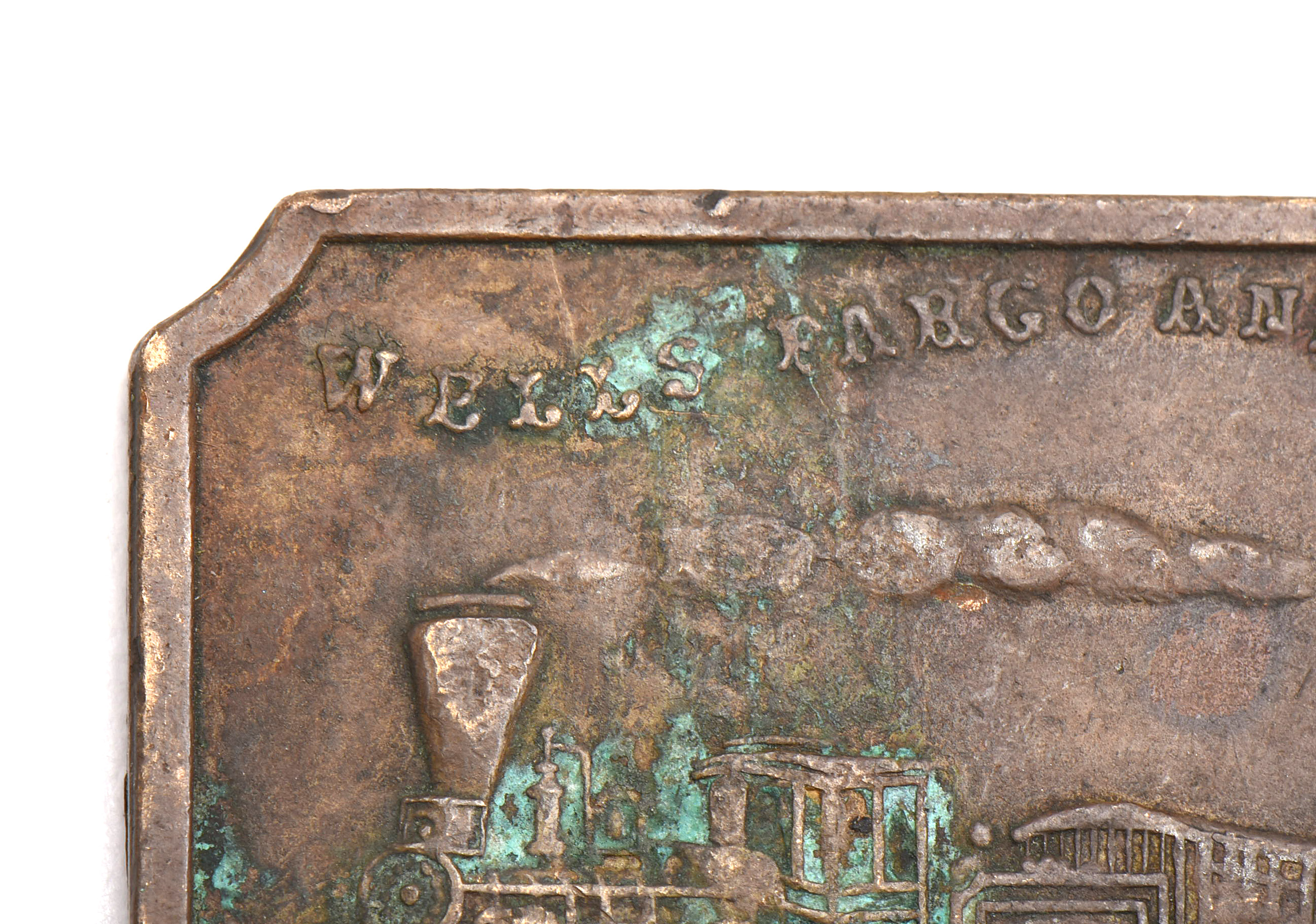 Wells Fargo Antique Cast Iron Train Lockbox