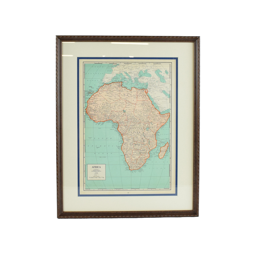 Original 1942 Map of Africa
