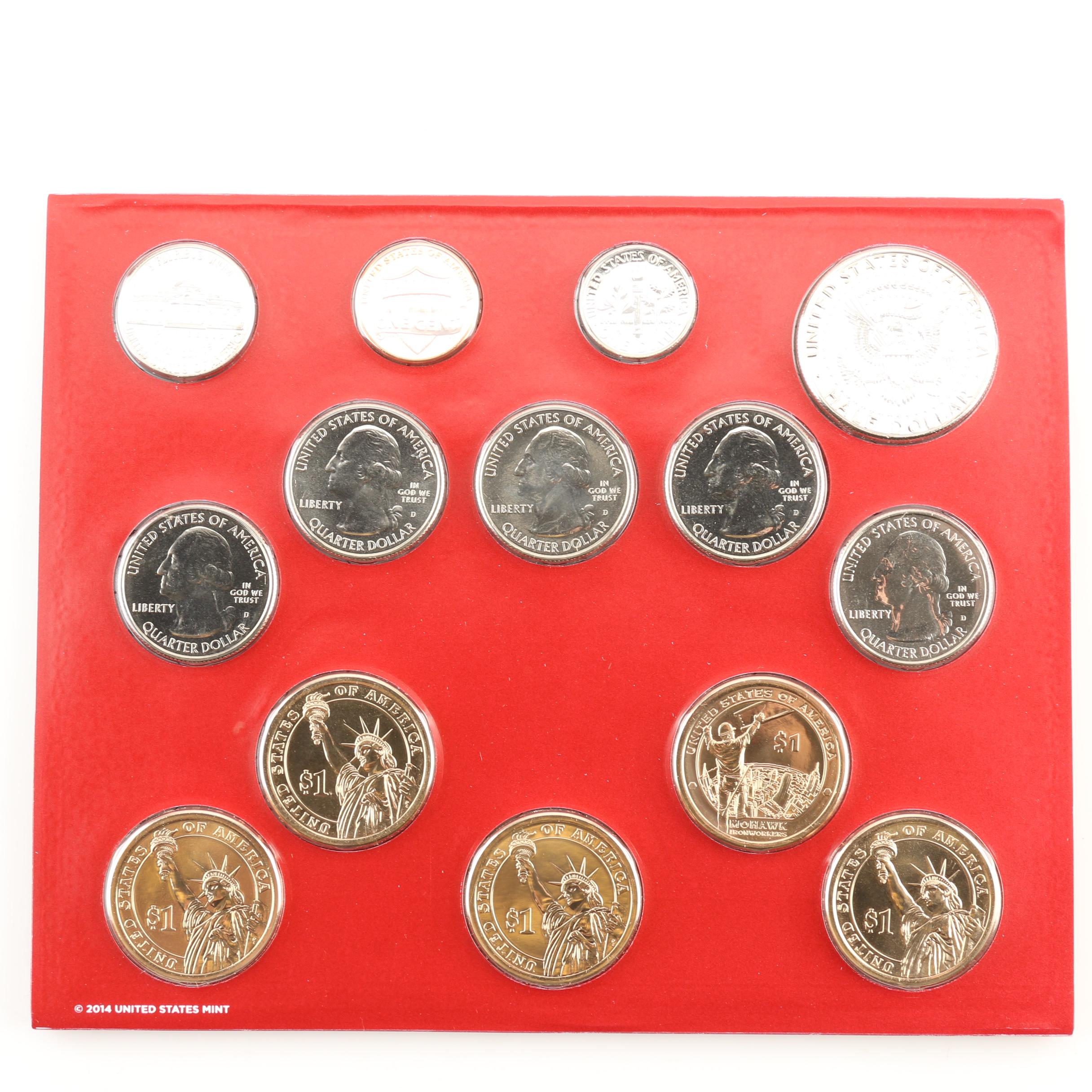 Five U.S. Mint Uncirculated Sets, 2013-2017