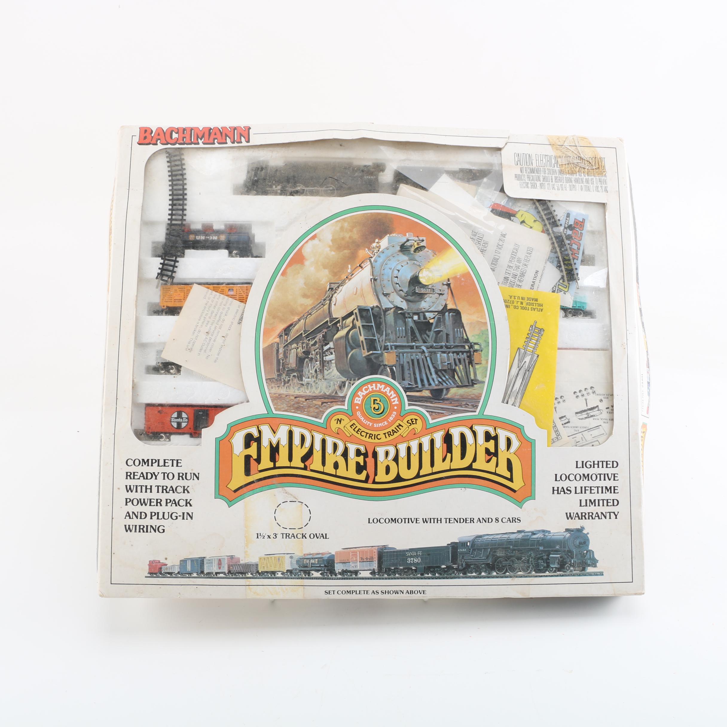 Vintage Bachmann "Empire Builder" N Scale Electric Train Set