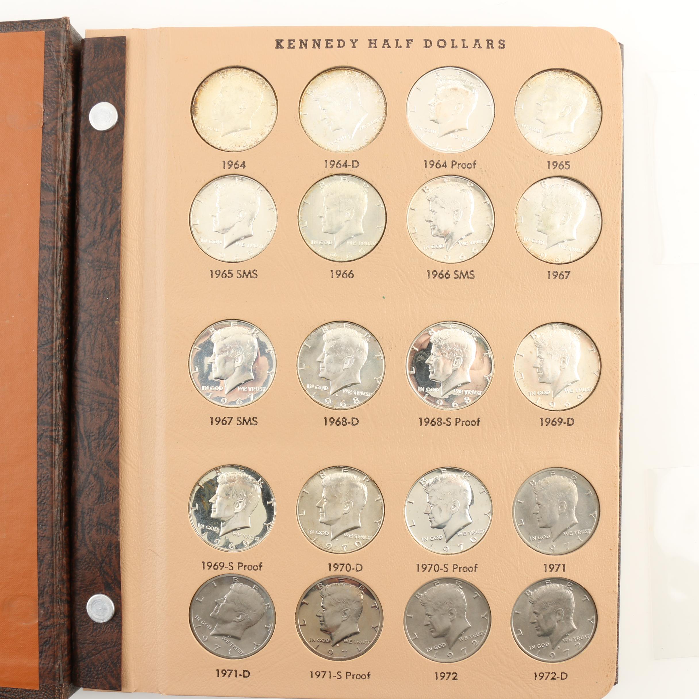 Dansco Album of Kennedy Half Dollars