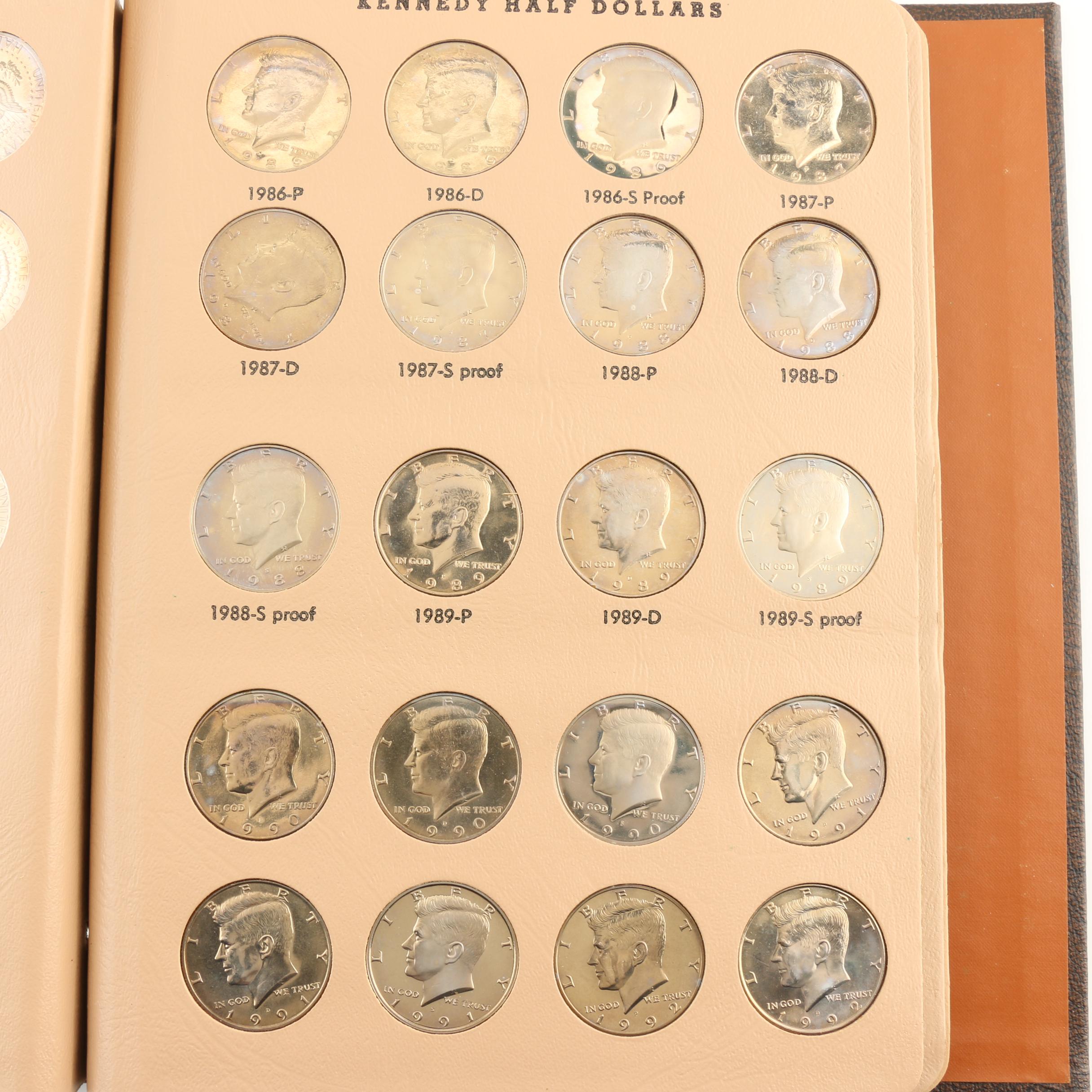 Dansco Album of Kennedy Half Dollars