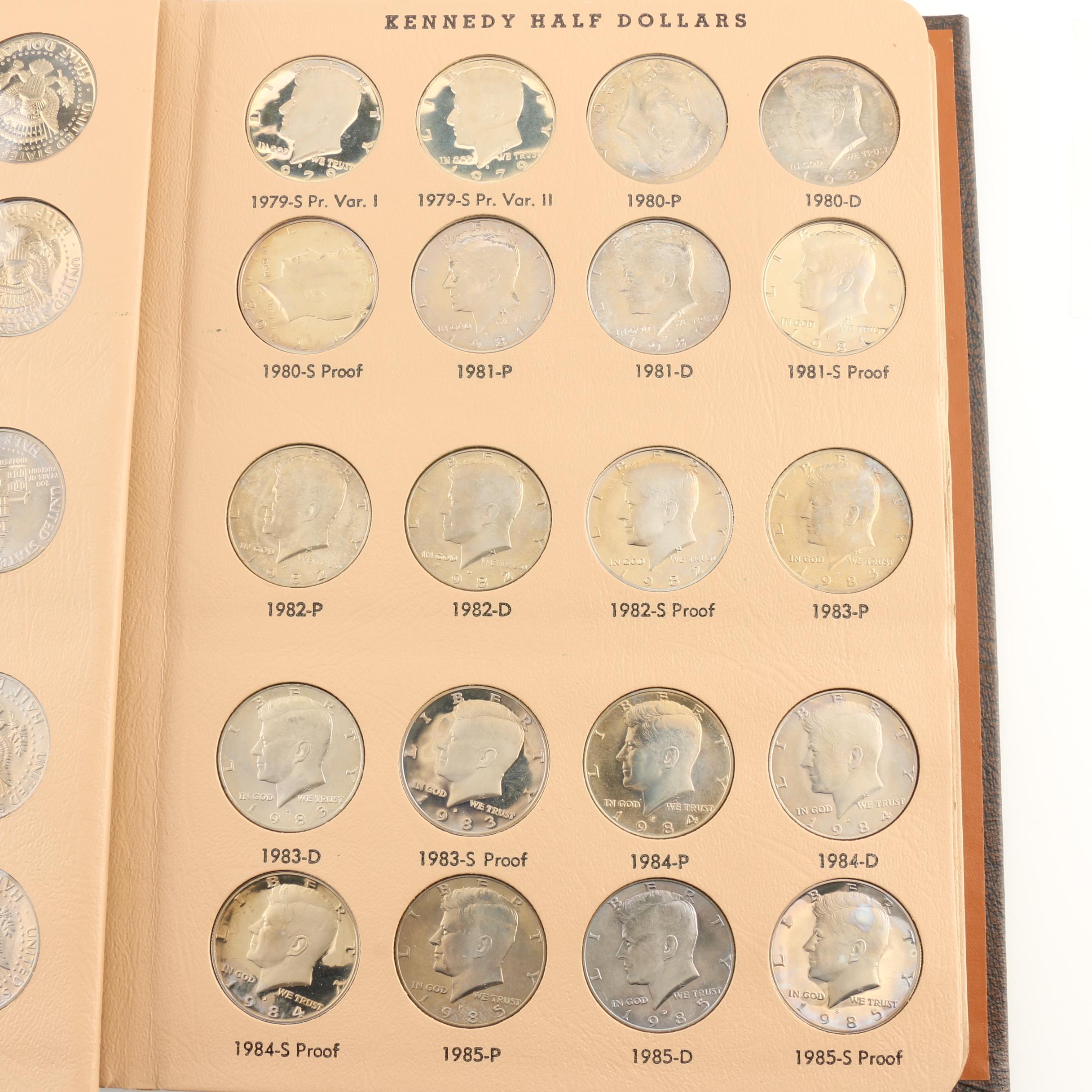 Dansco Album of Kennedy Half Dollars