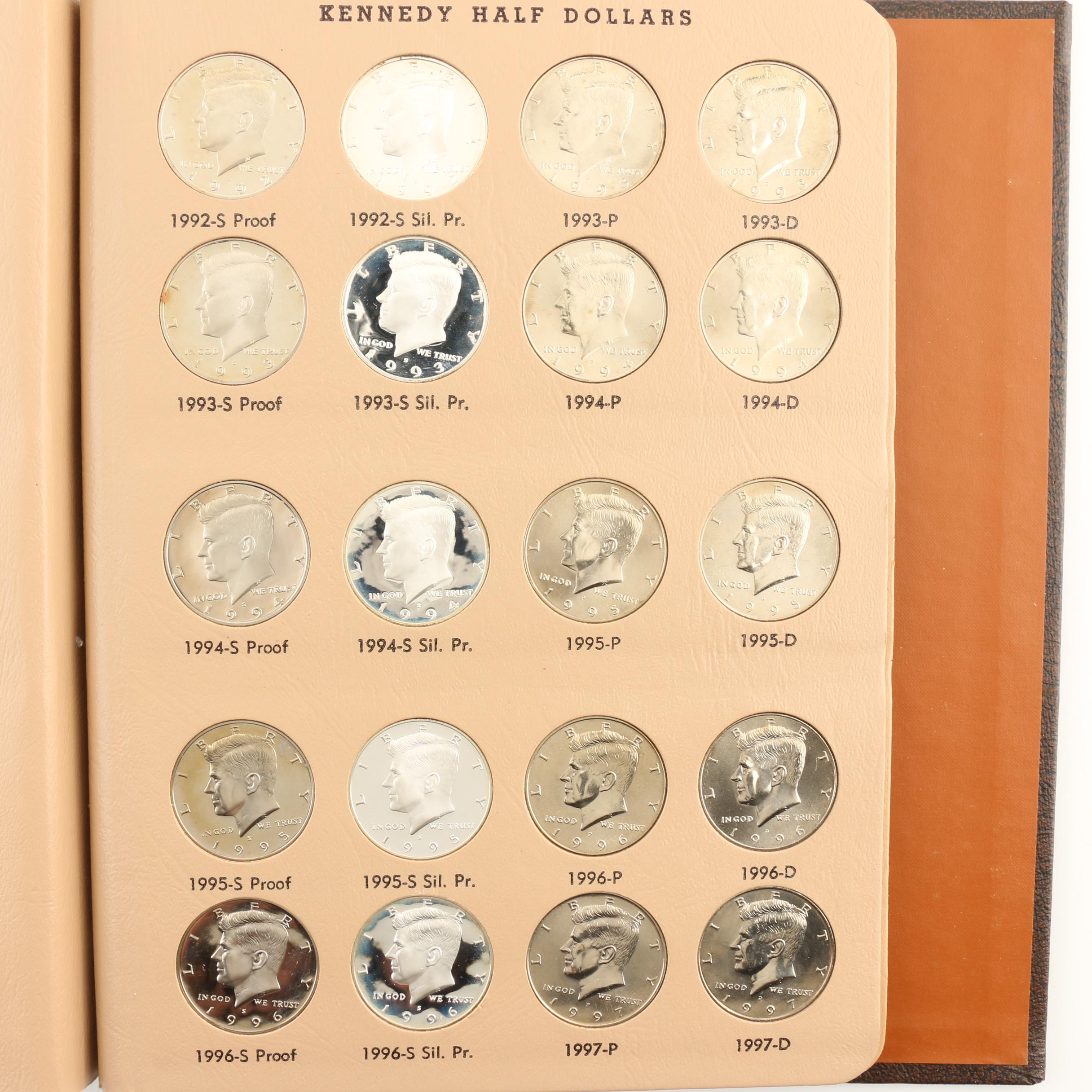 Dansco Album of Kennedy Half Dollars