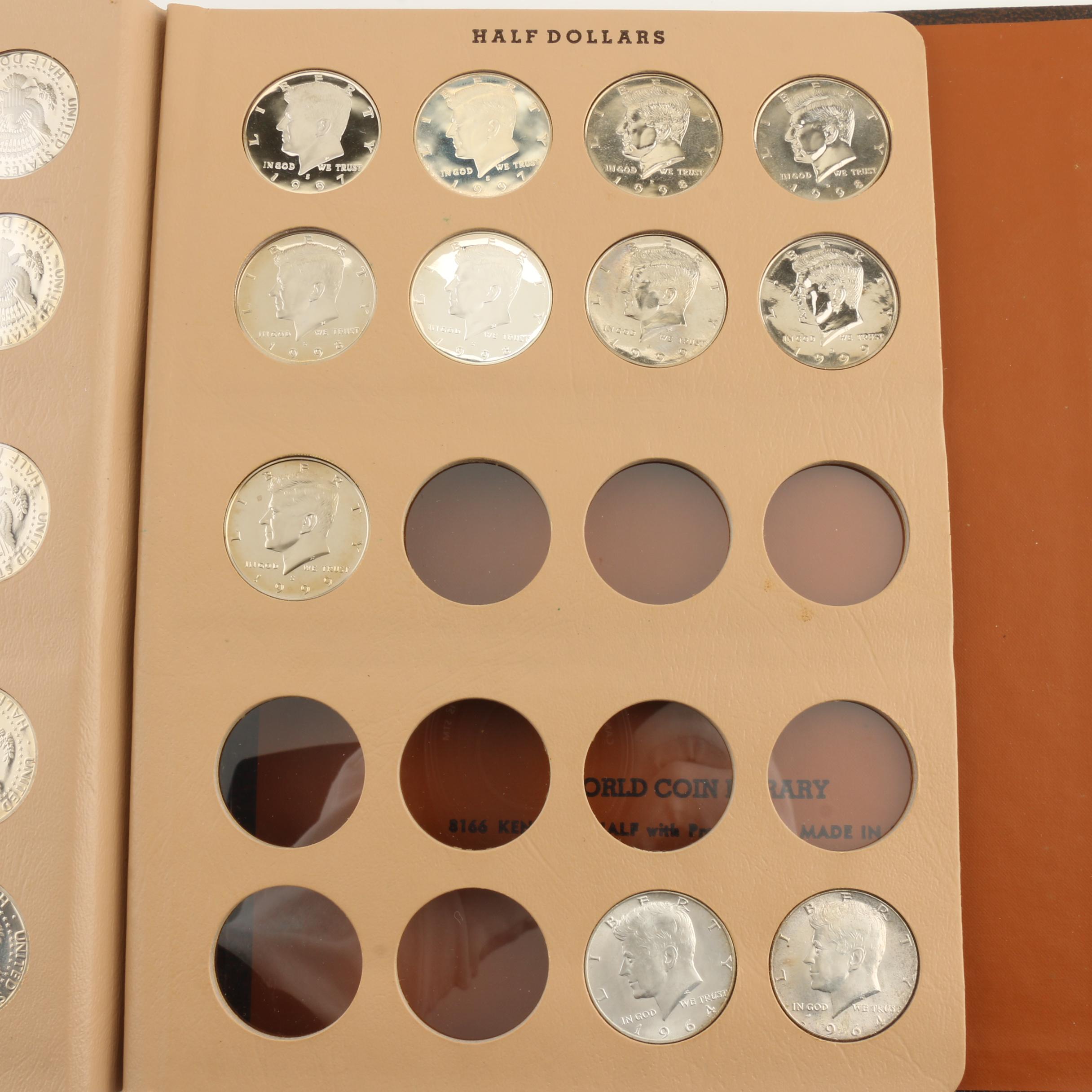Dansco Album of Kennedy Half Dollars