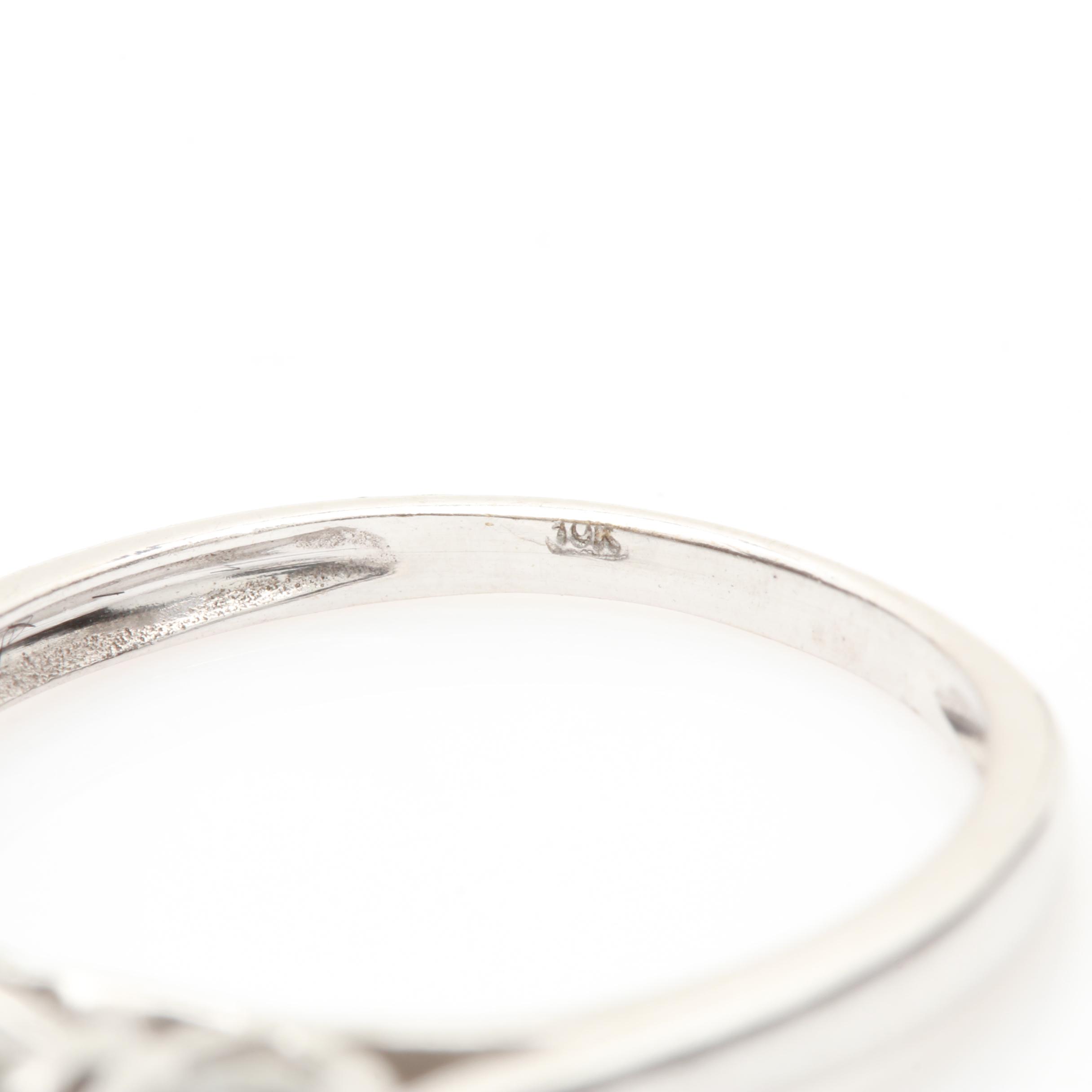 10K White Gold 1.10 CTW Diamond Ring