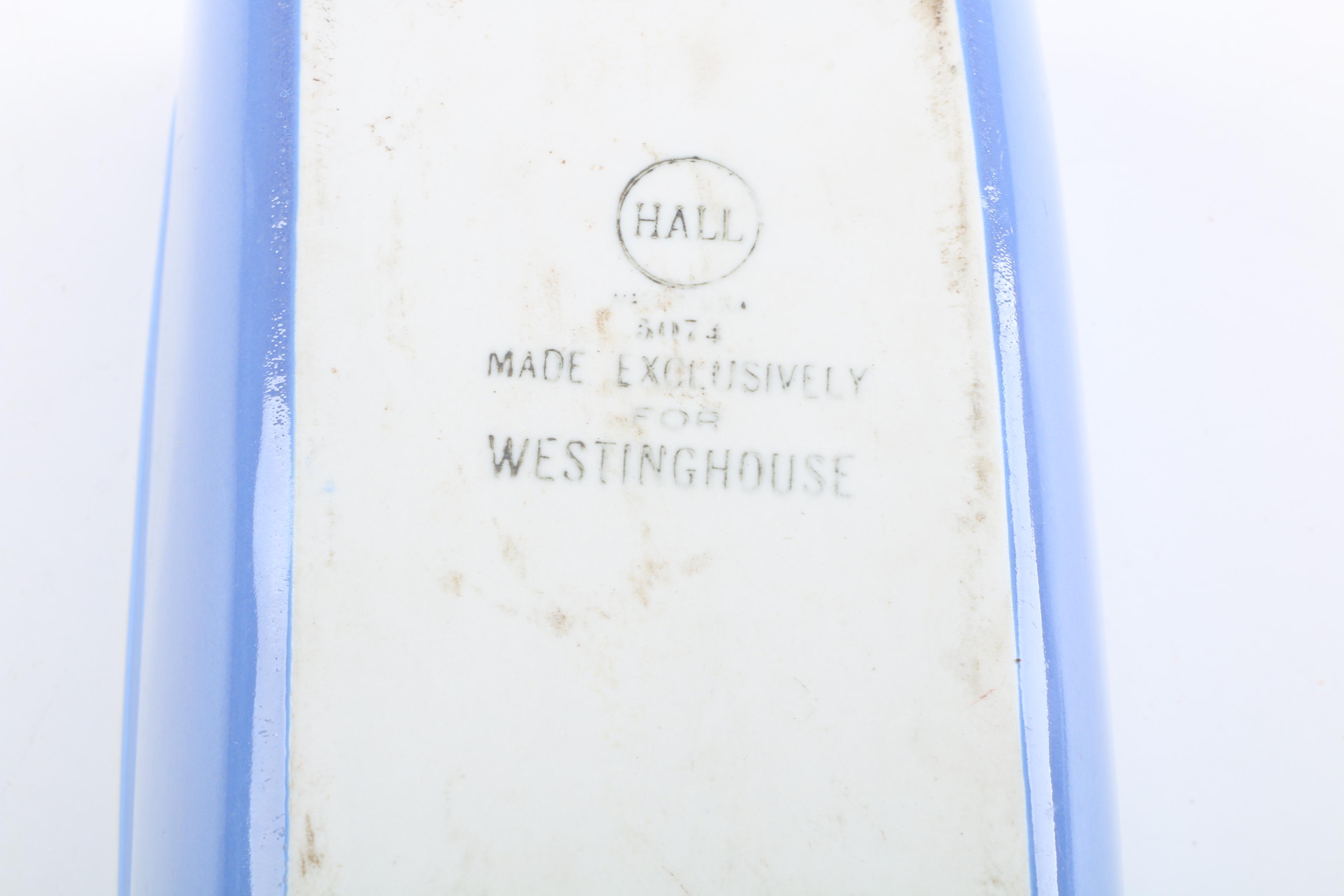 Vintage Hall Pottery "Westinghouse Cadet Blue" Bowls and Leftover Dishes