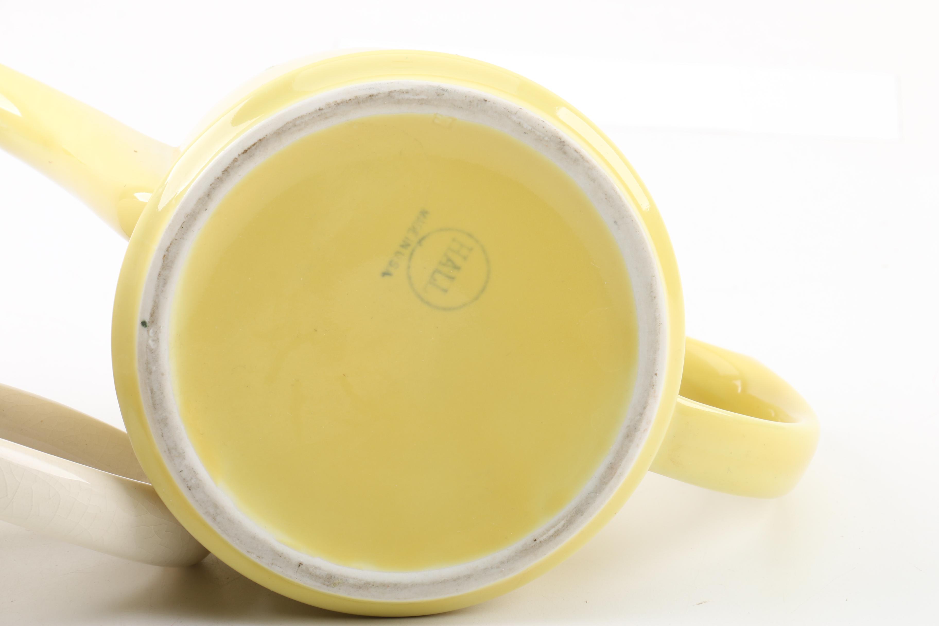 English and American Mid Century Teapots Including Hall