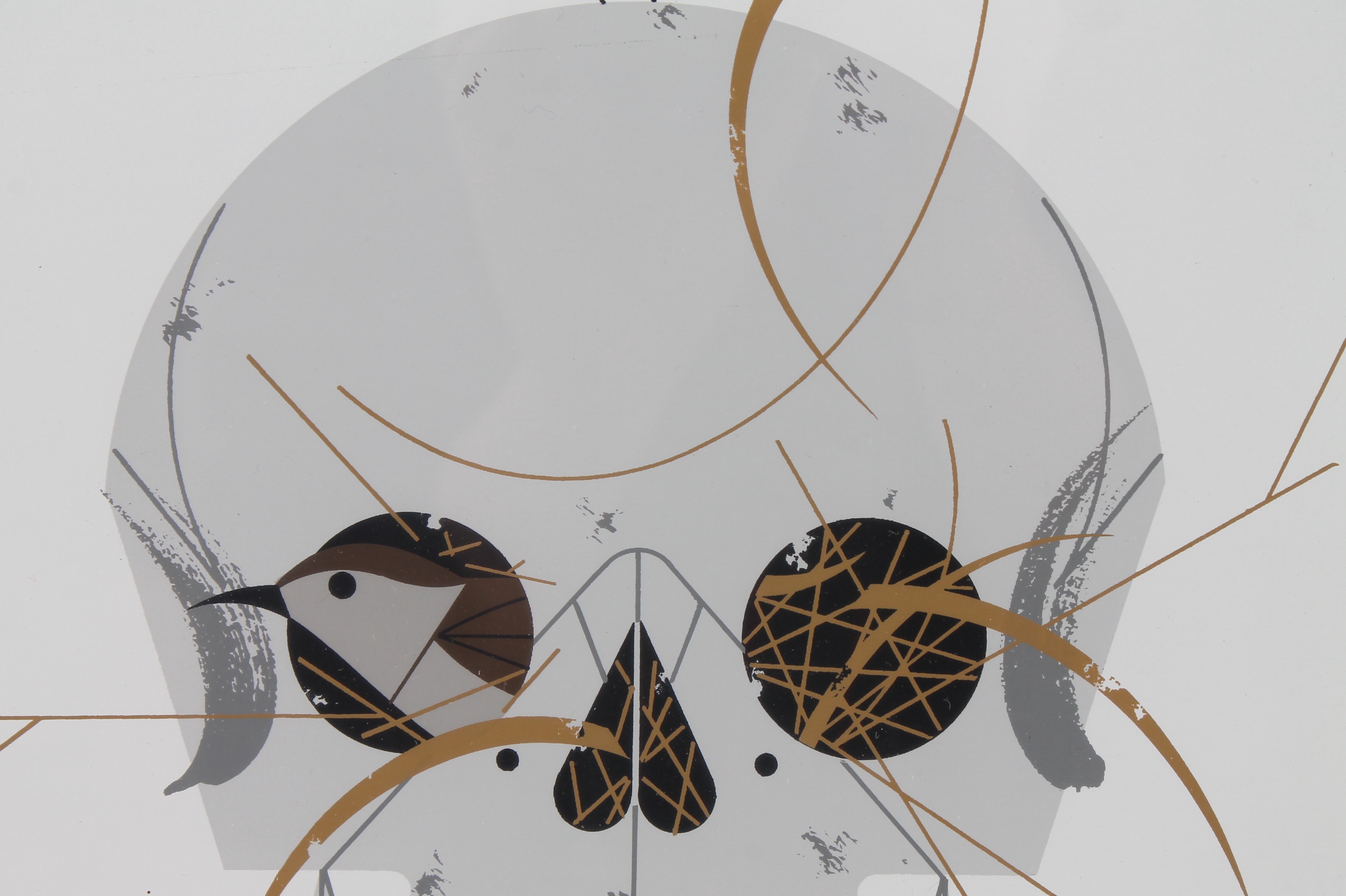 Charley Harper Serigraph "Wrented (House Wren)