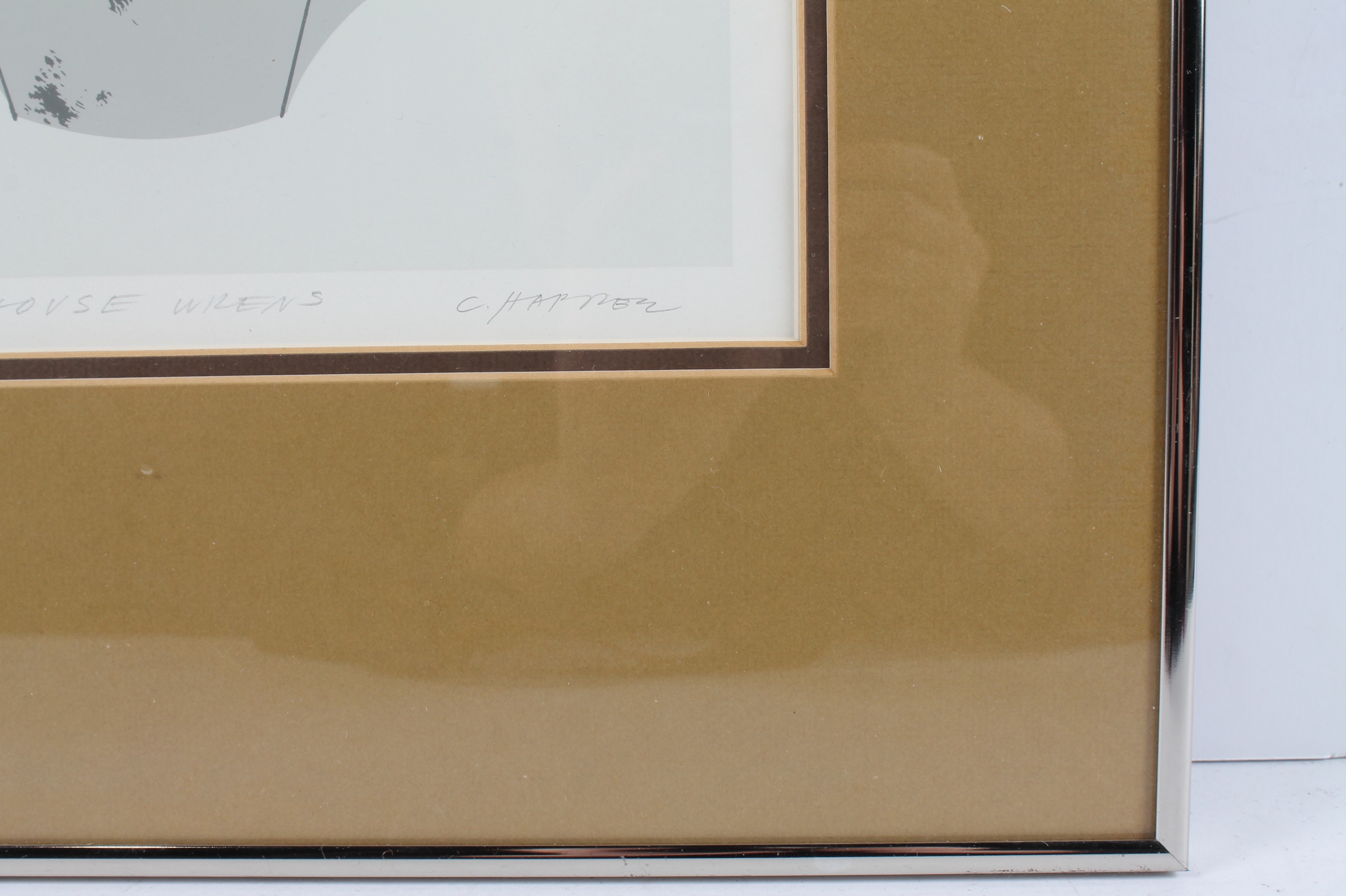 Charley Harper Serigraph "Wrented (House Wren)