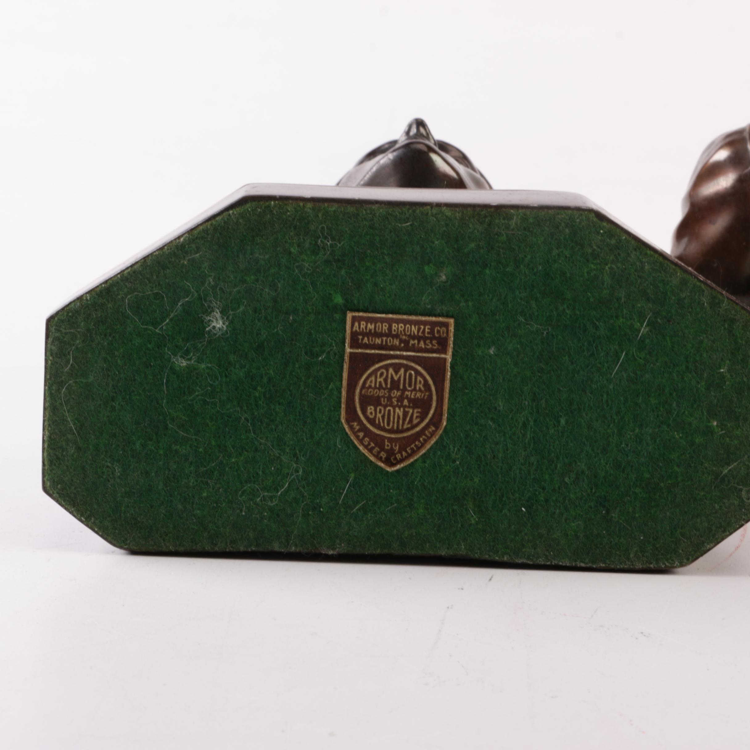 Armor Bronze Co. "Dante" and "Beatrice" Bronze Bookends