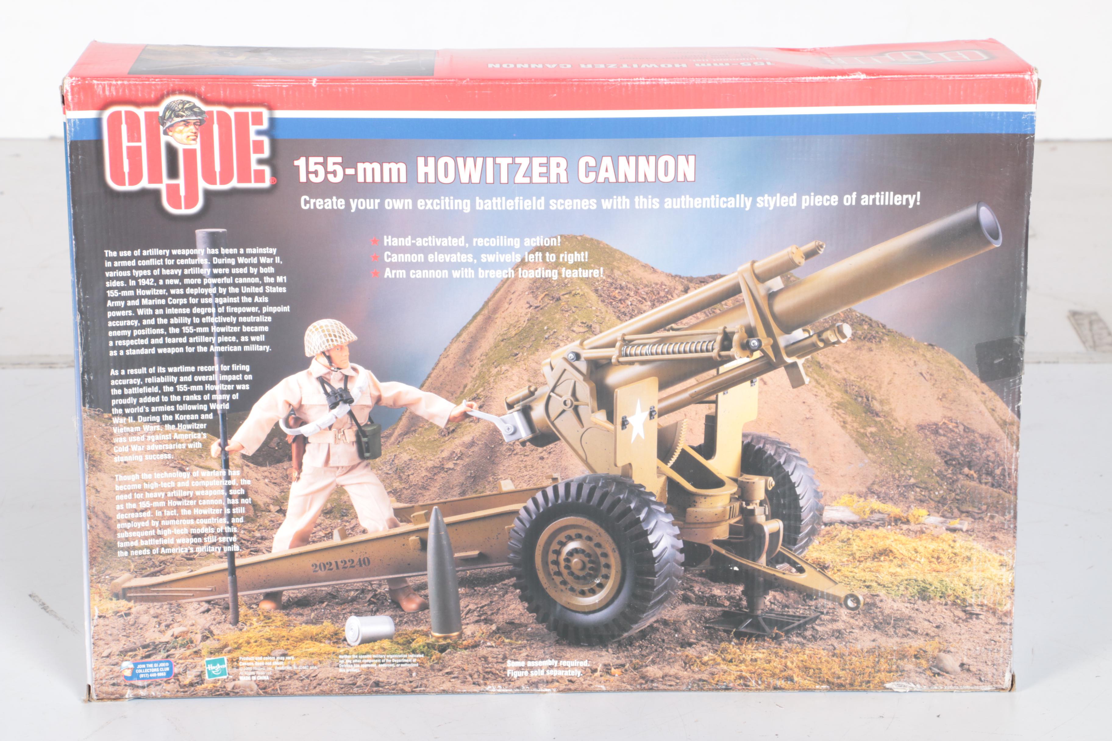 Hasbro G.I. Joe "Howitzer Cannon" and "Rhino G.P.V."