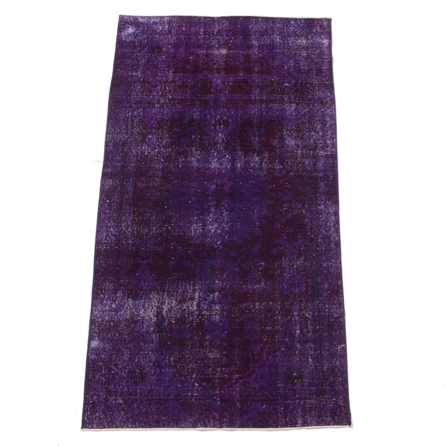 Vintage Turkish Area Rug in Purple