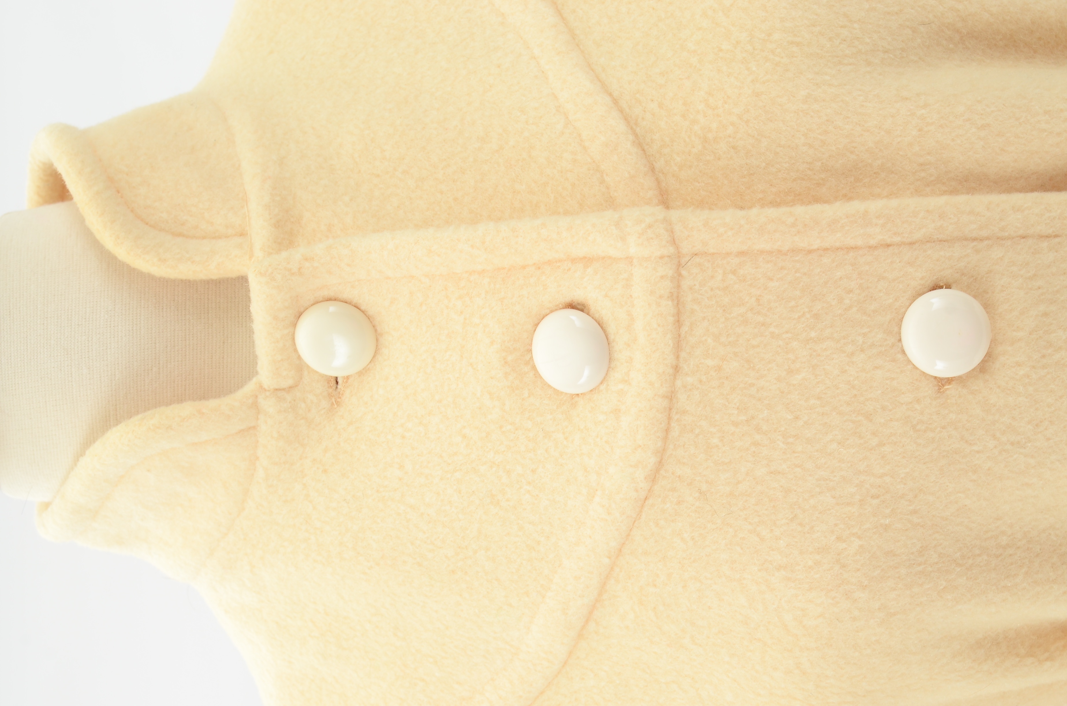 Vintage Winter White Wool Coat