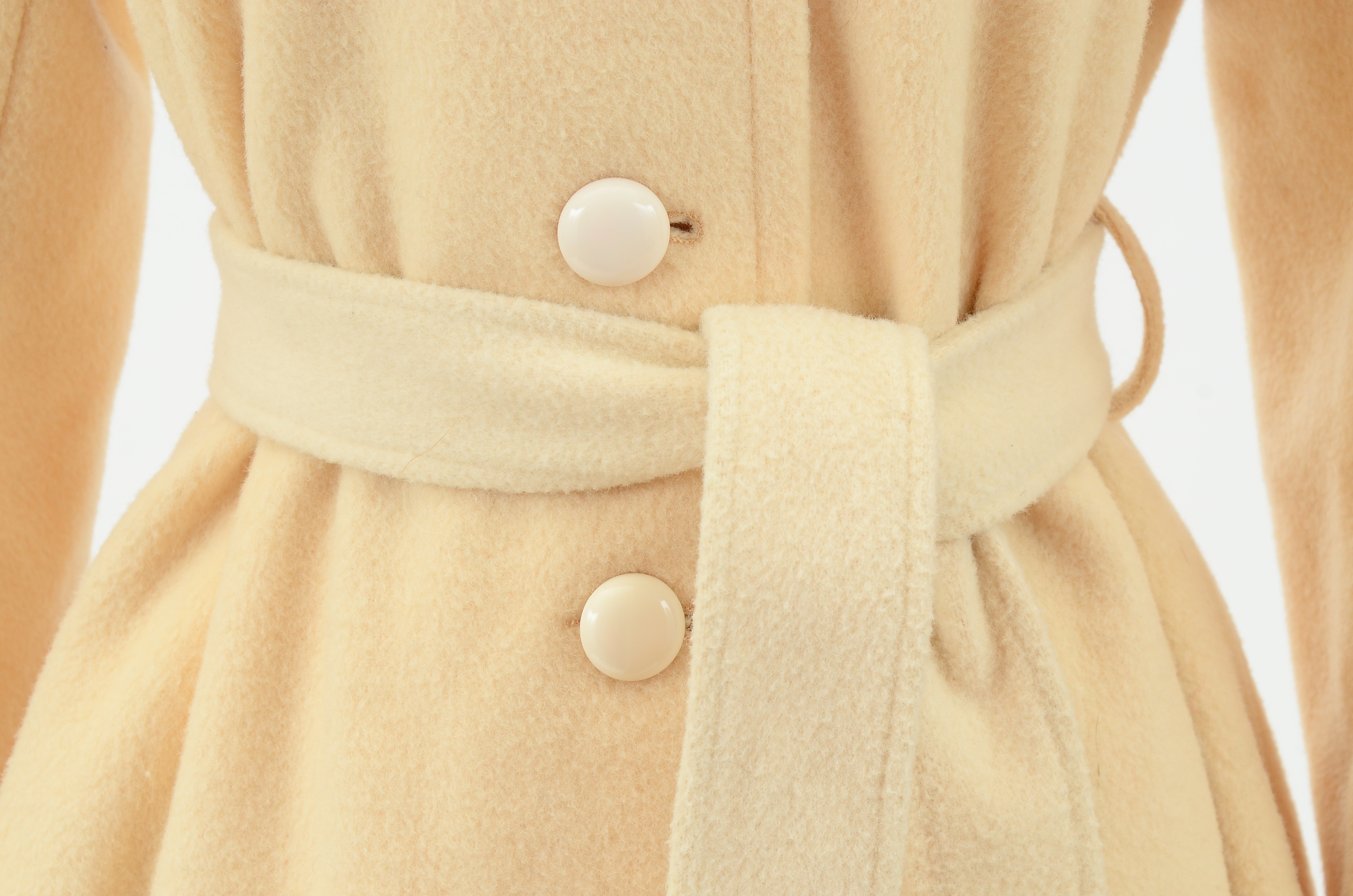 Vintage Winter White Wool Coat