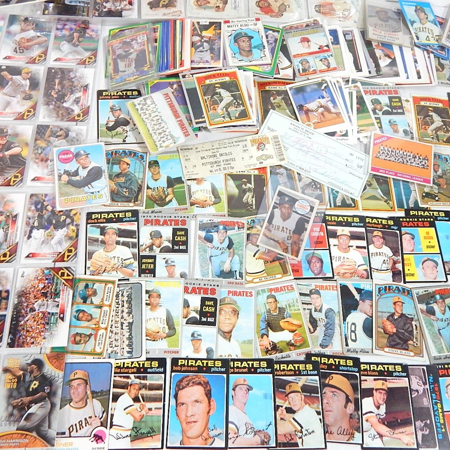 Pittsburgh Pirates Card Lot from 1960s to 2000s - Over 300 Card Count