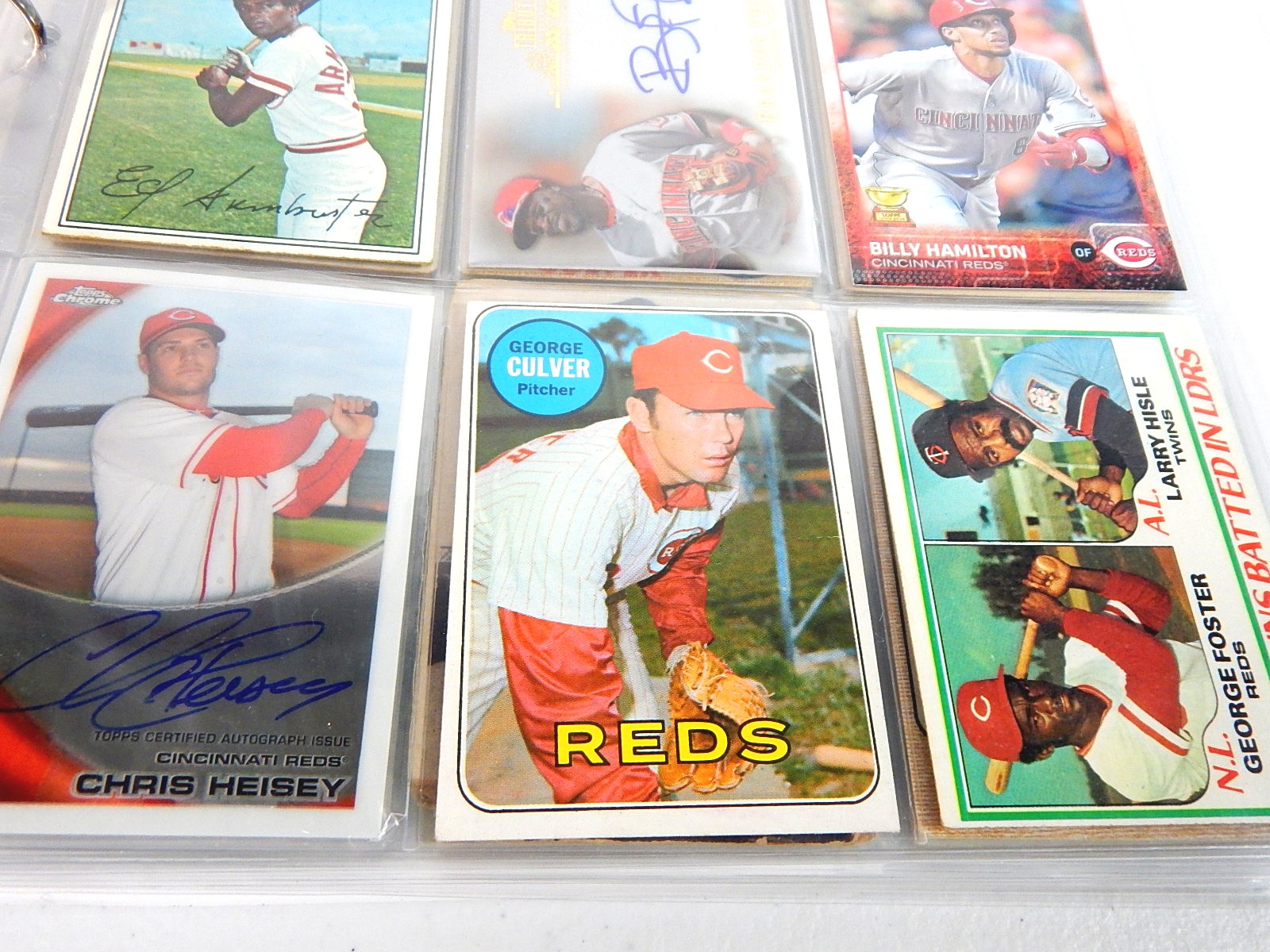 Cincinnati Reds Baseball Cards in Album - 1950s to 2000