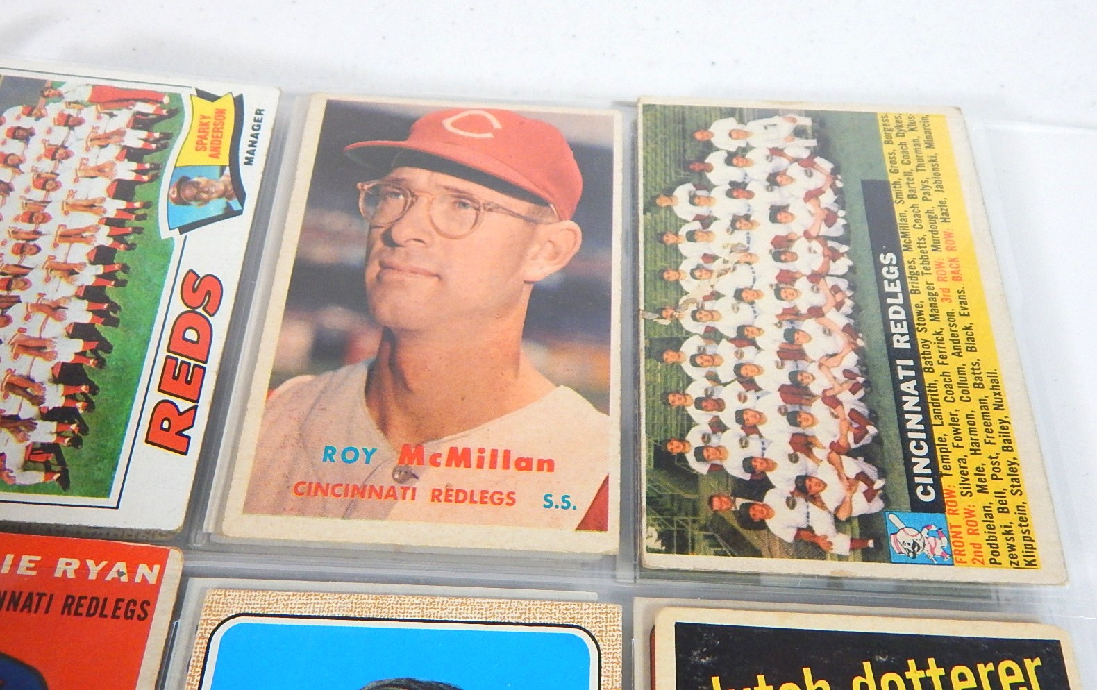 Cincinnati Reds Baseball Cards in Album - 1950s to 2000
