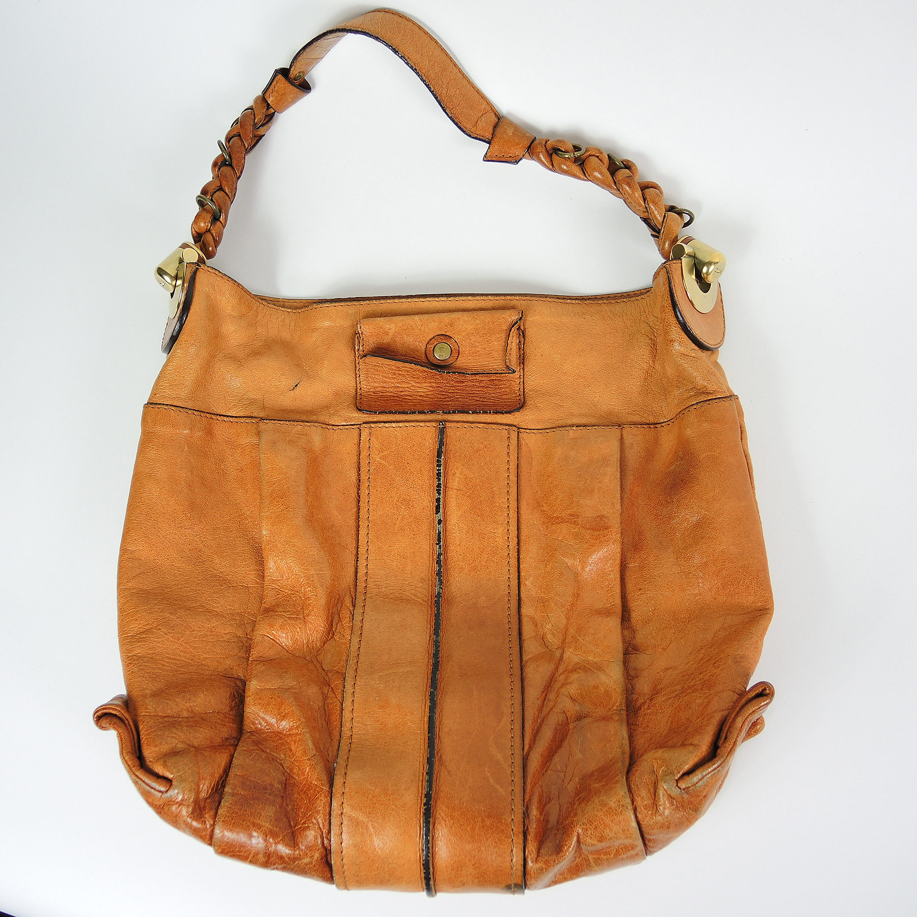 Chloé Leather Hobo Handbag and Tory Burch Wallet
