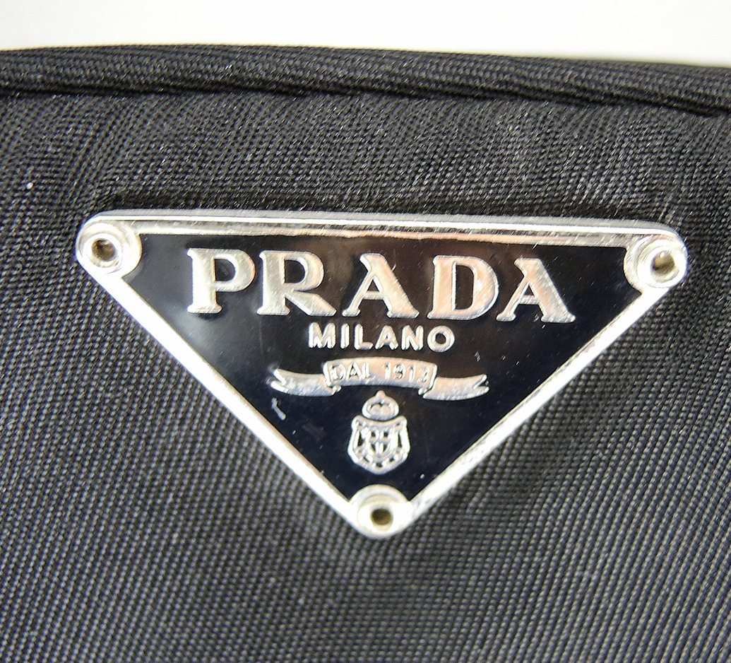 Prada Black Nylon Top Handle Bag