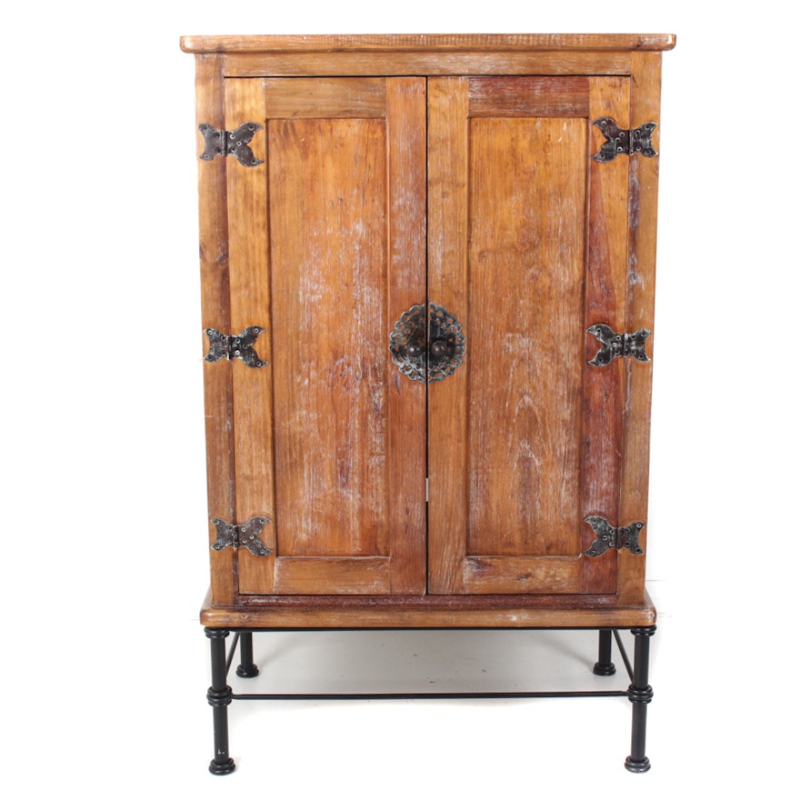 Arhaus Solid Wood Antique-Style Armoire