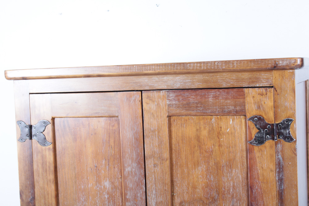 Arhaus Solid Wood Antique-Style Armoire