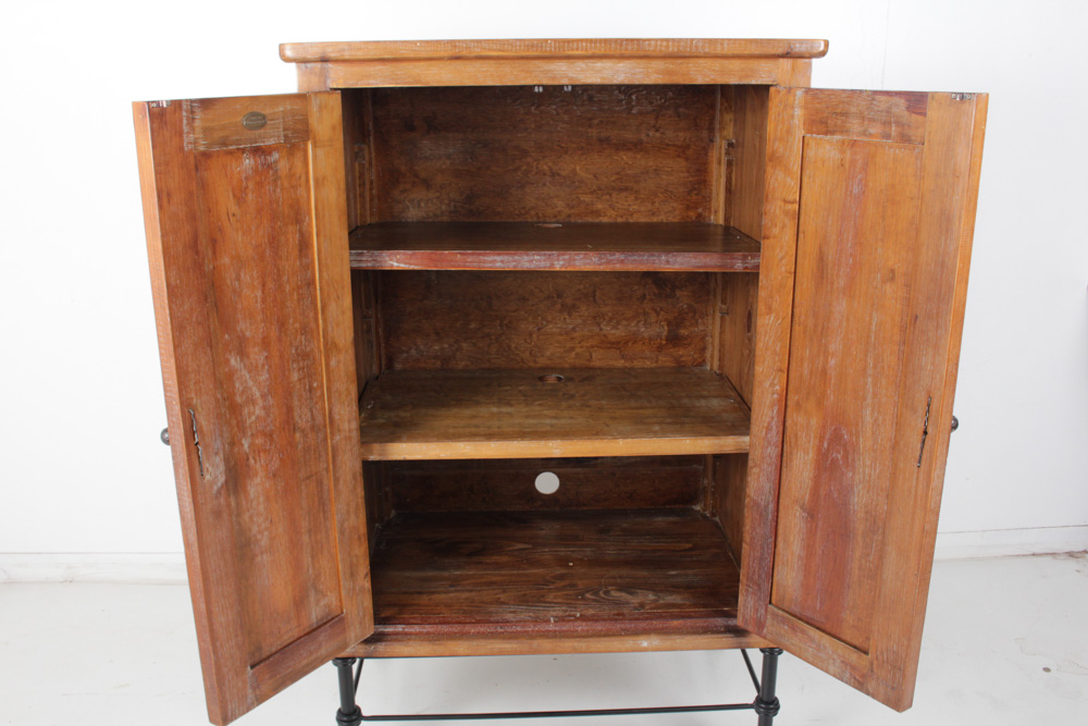 Arhaus Solid Wood Antique-Style Armoire