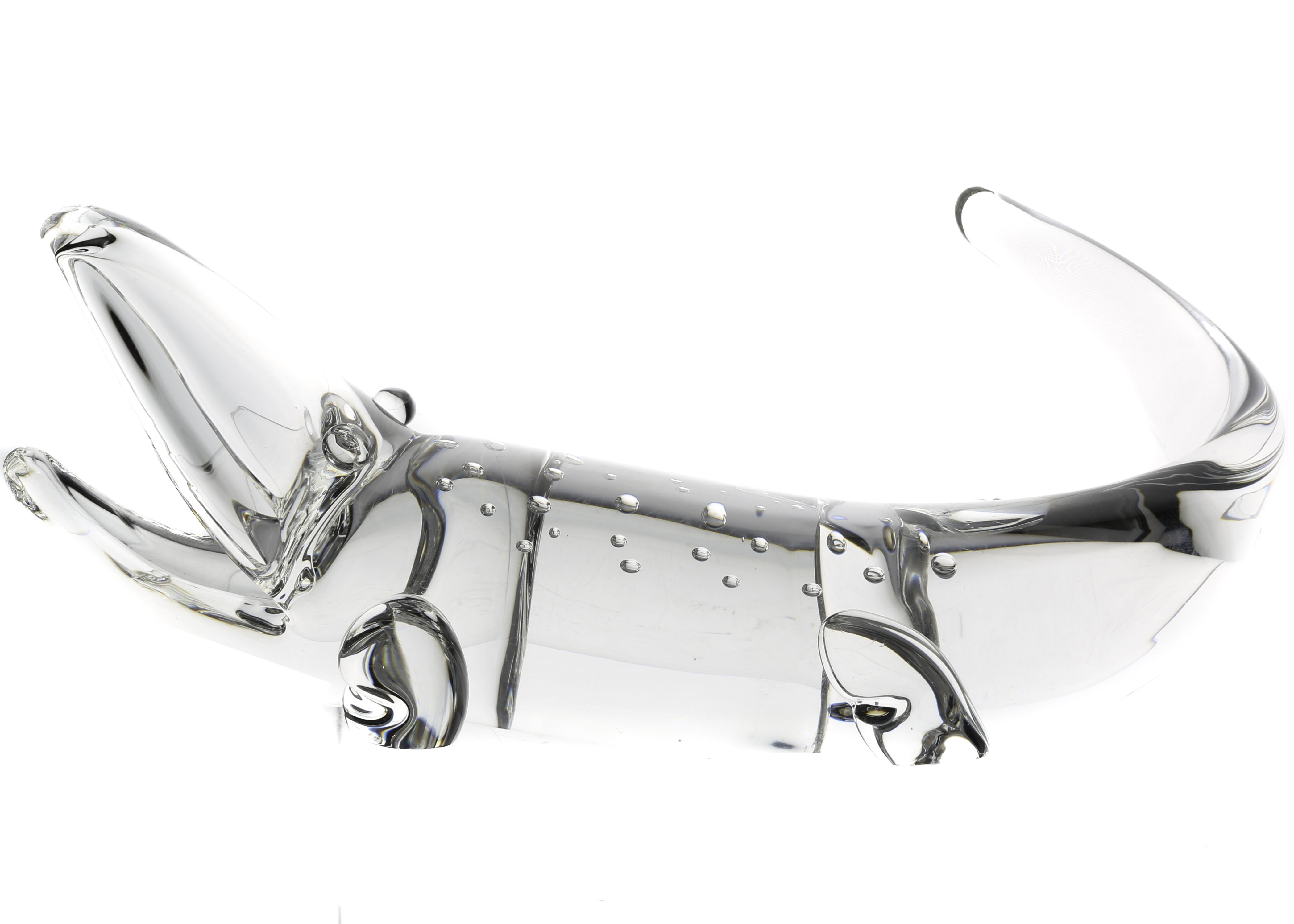 Steuben Glass Alligator Figurine