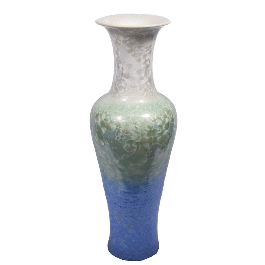 Monumental Chinese Ceramic Floor Vase