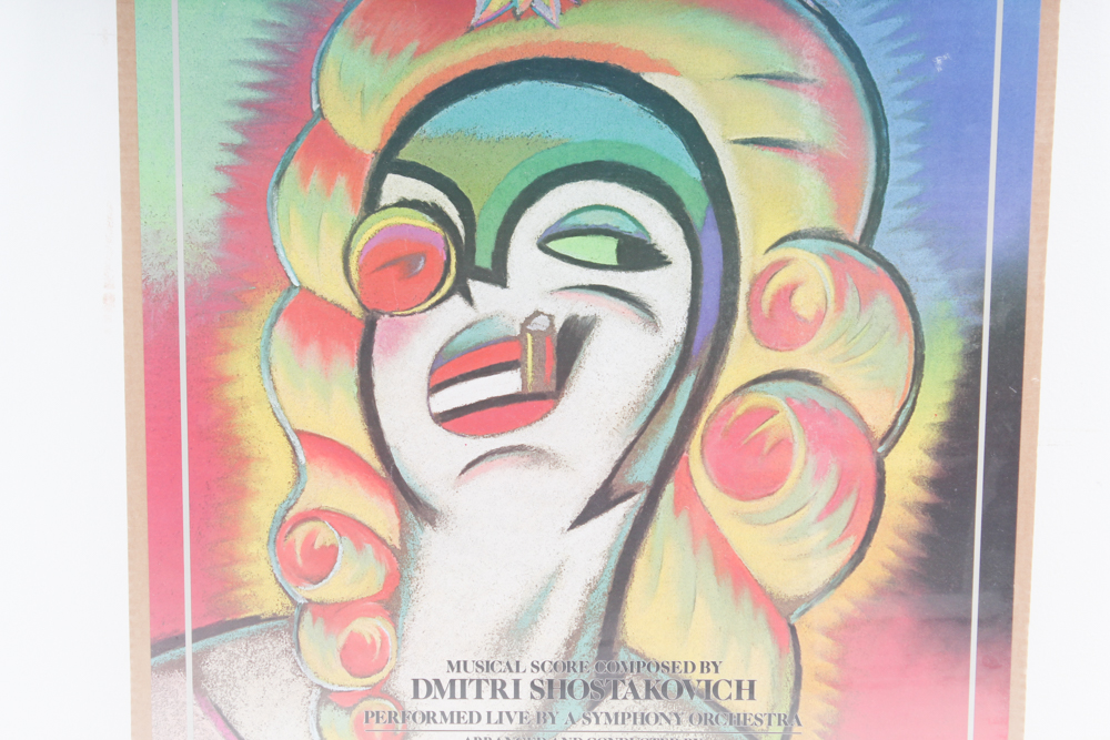 Vintage Poster of Live Performance Tour of 1929 Film "The New Babylon"