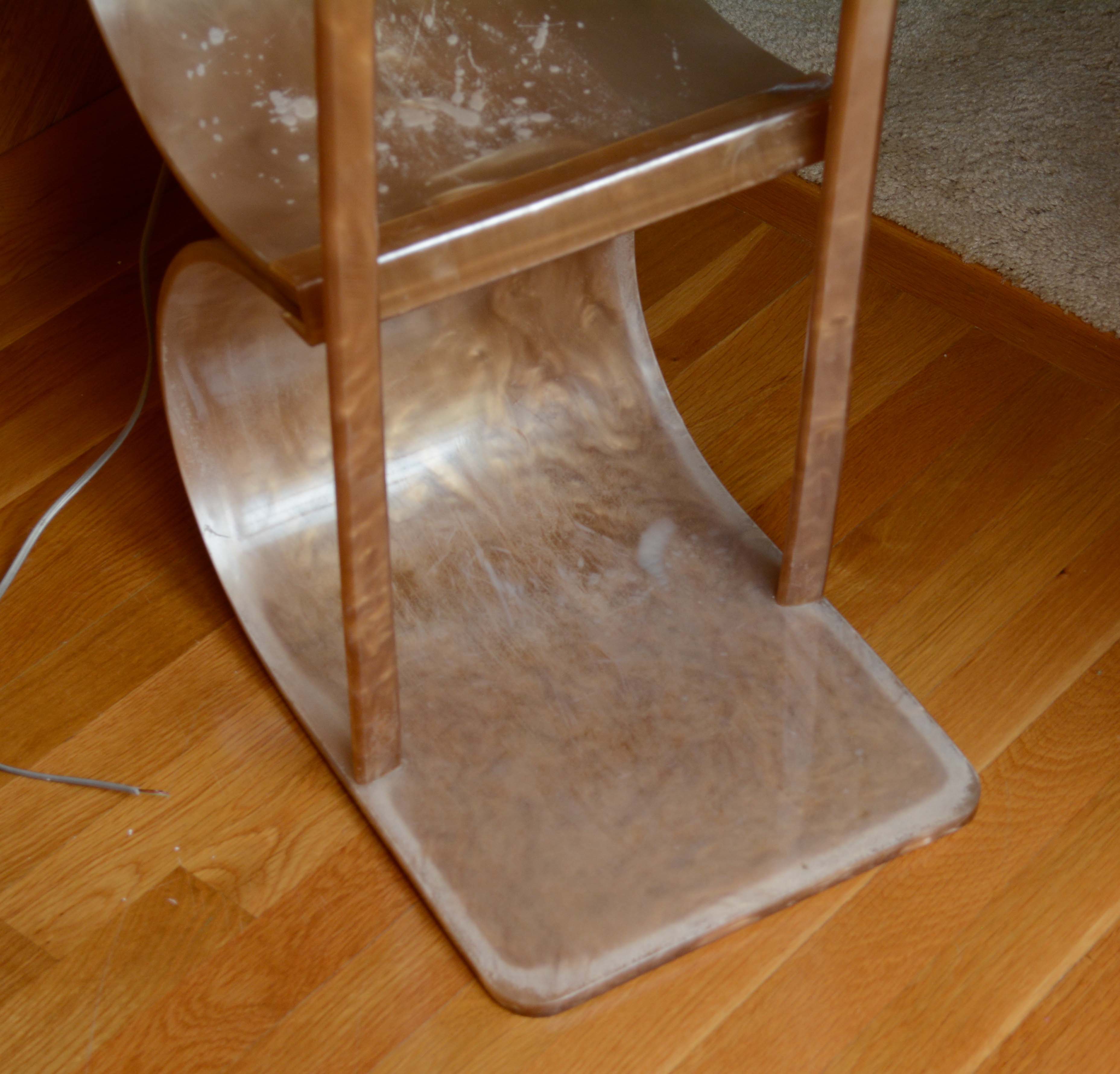 Vintage Pearlized Plastic Telephone Accent Table