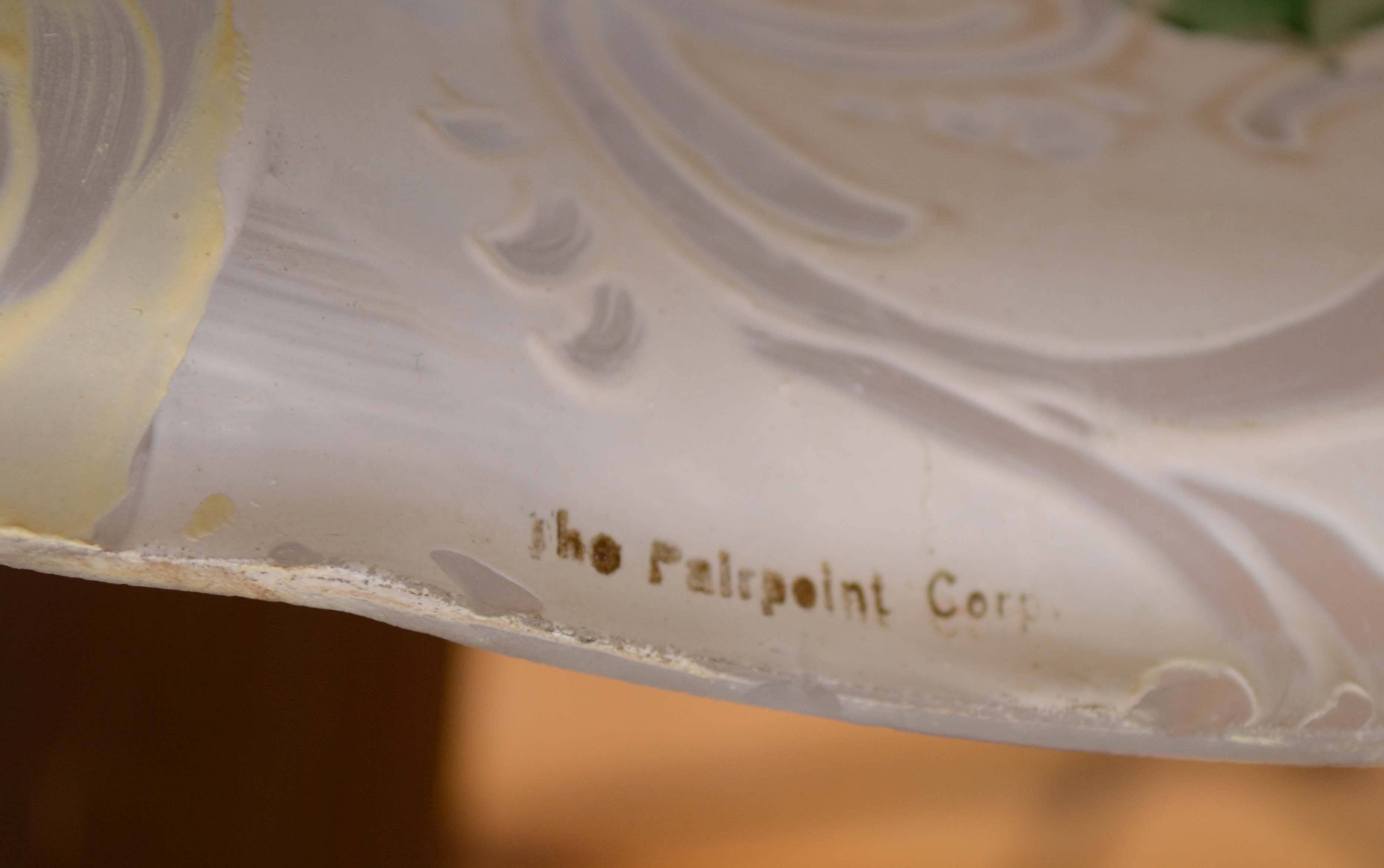 Vintage Pairpoint Reverse Painted Art Glass Table Lamp