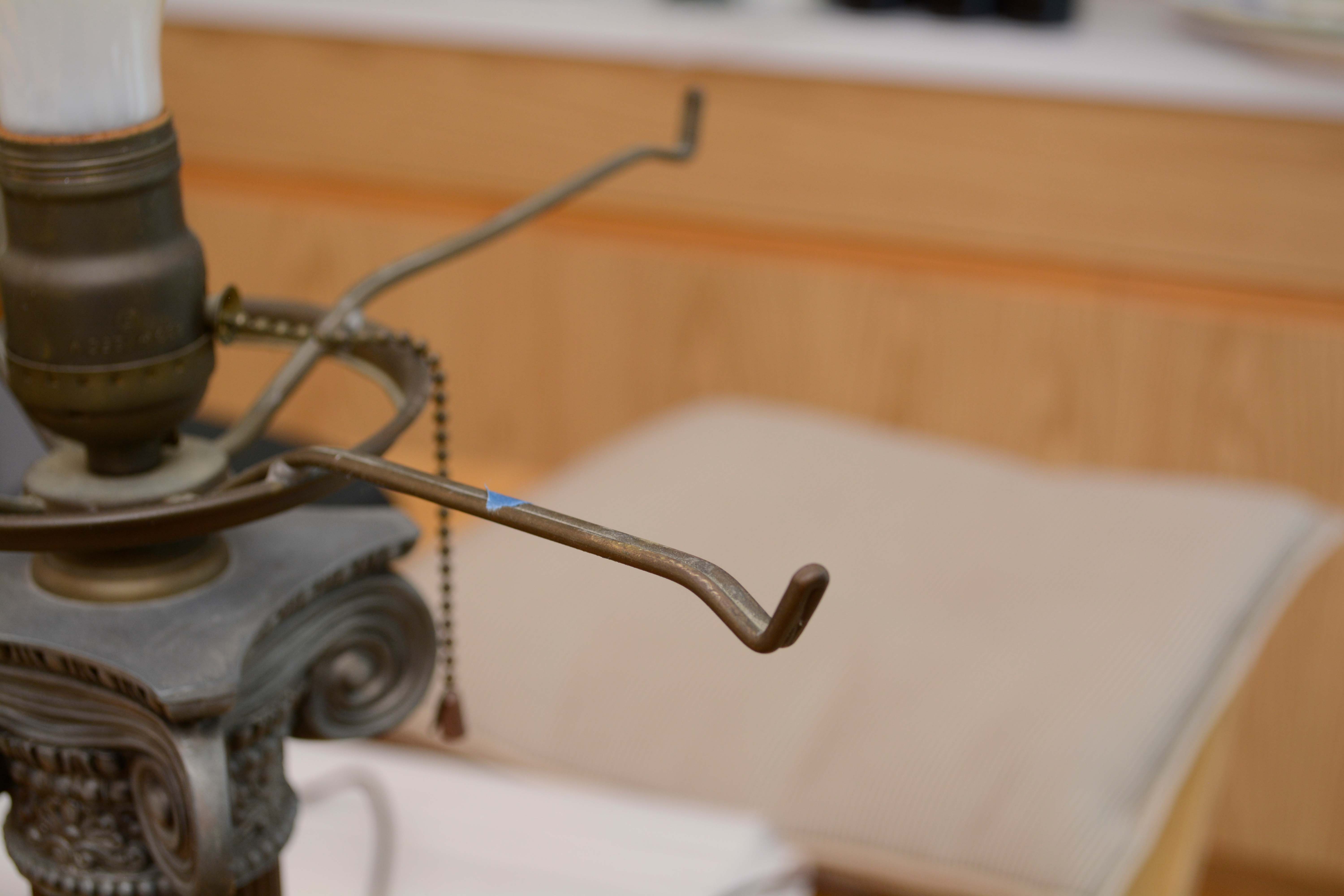 Vintage Pairpoint Reverse Painted Art Glass Table Lamp