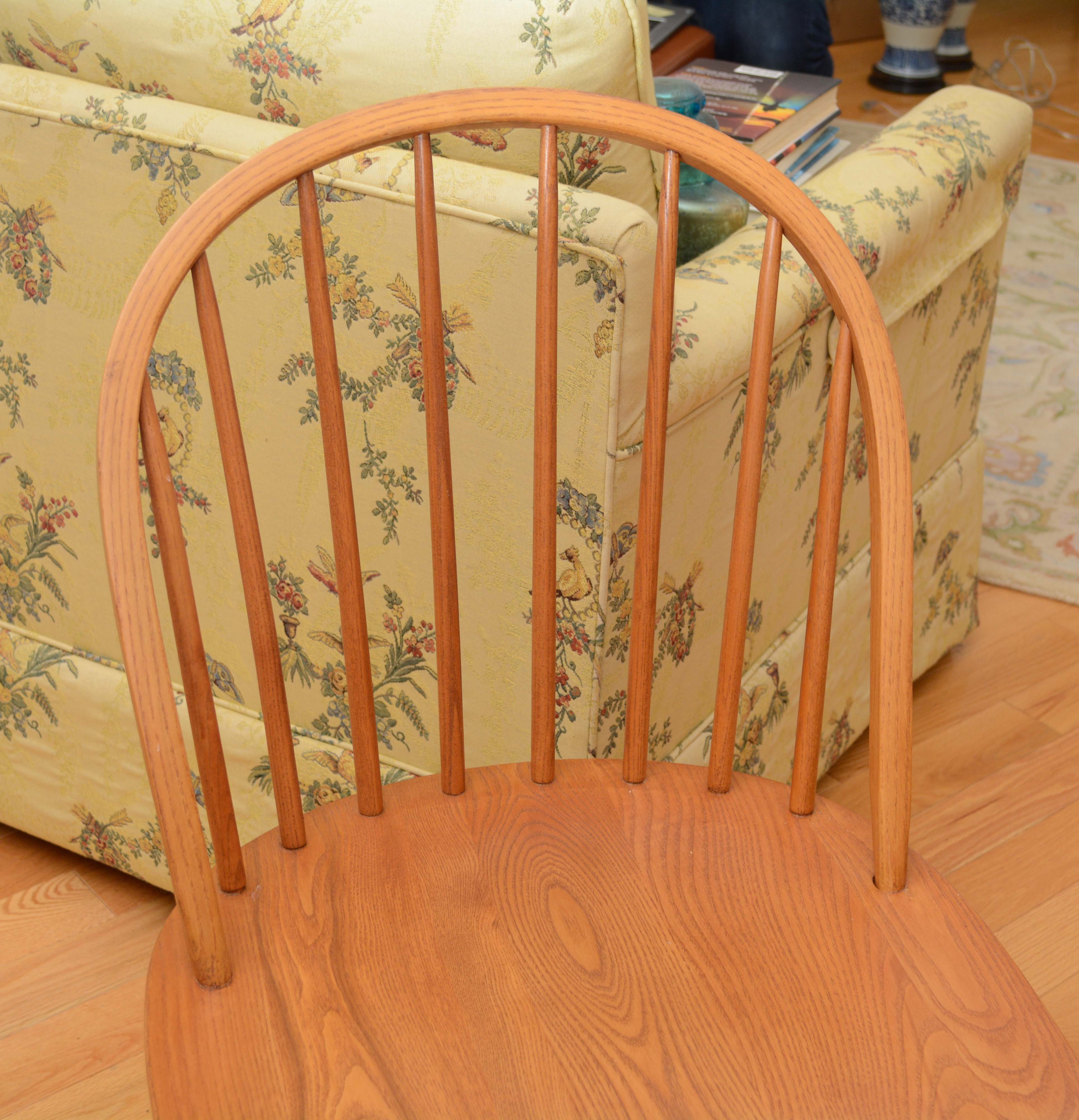 Set of Eight Windsor Style Chairs by Nichols & Stone Co.