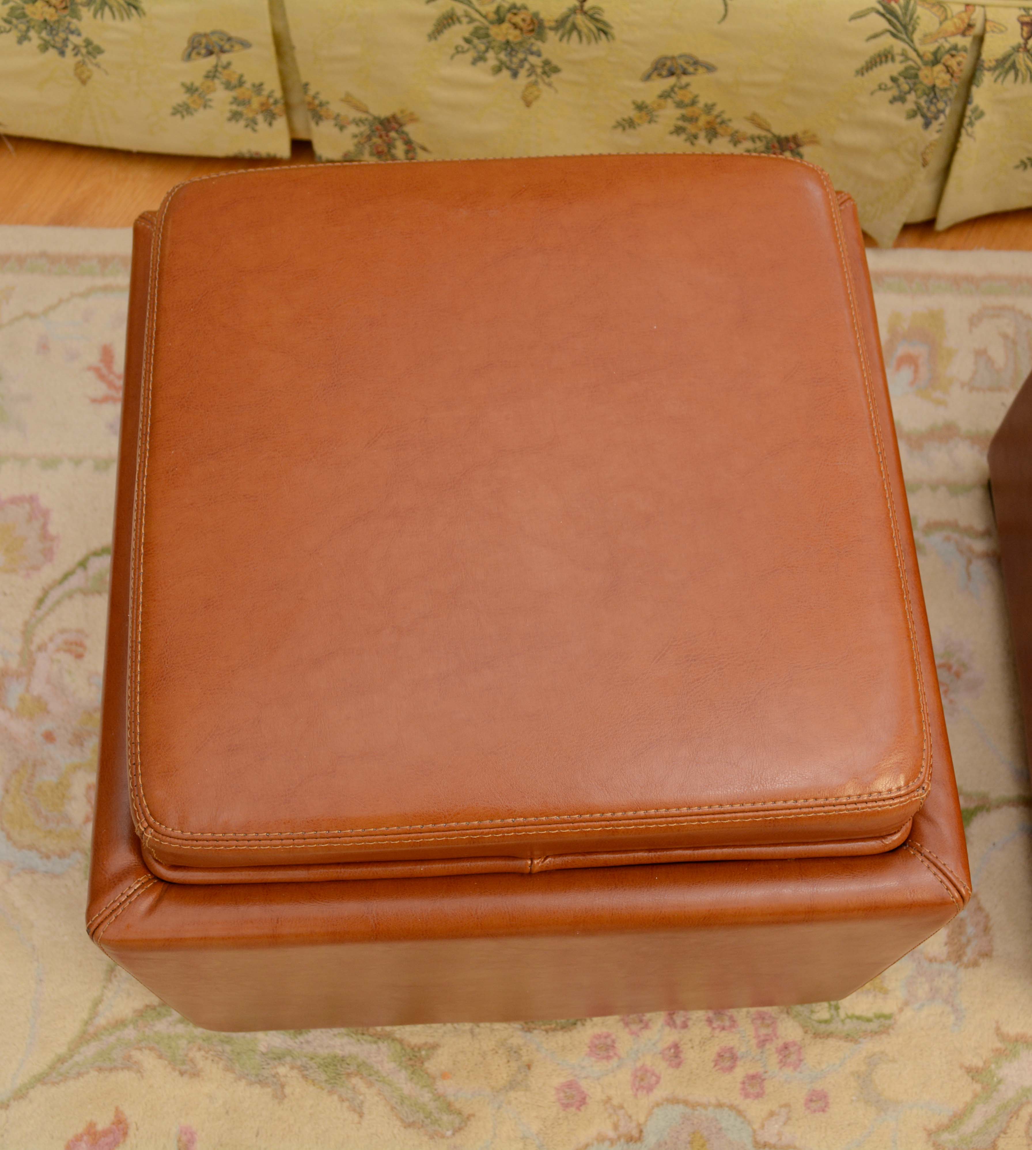 Pair of Storage Ottomans