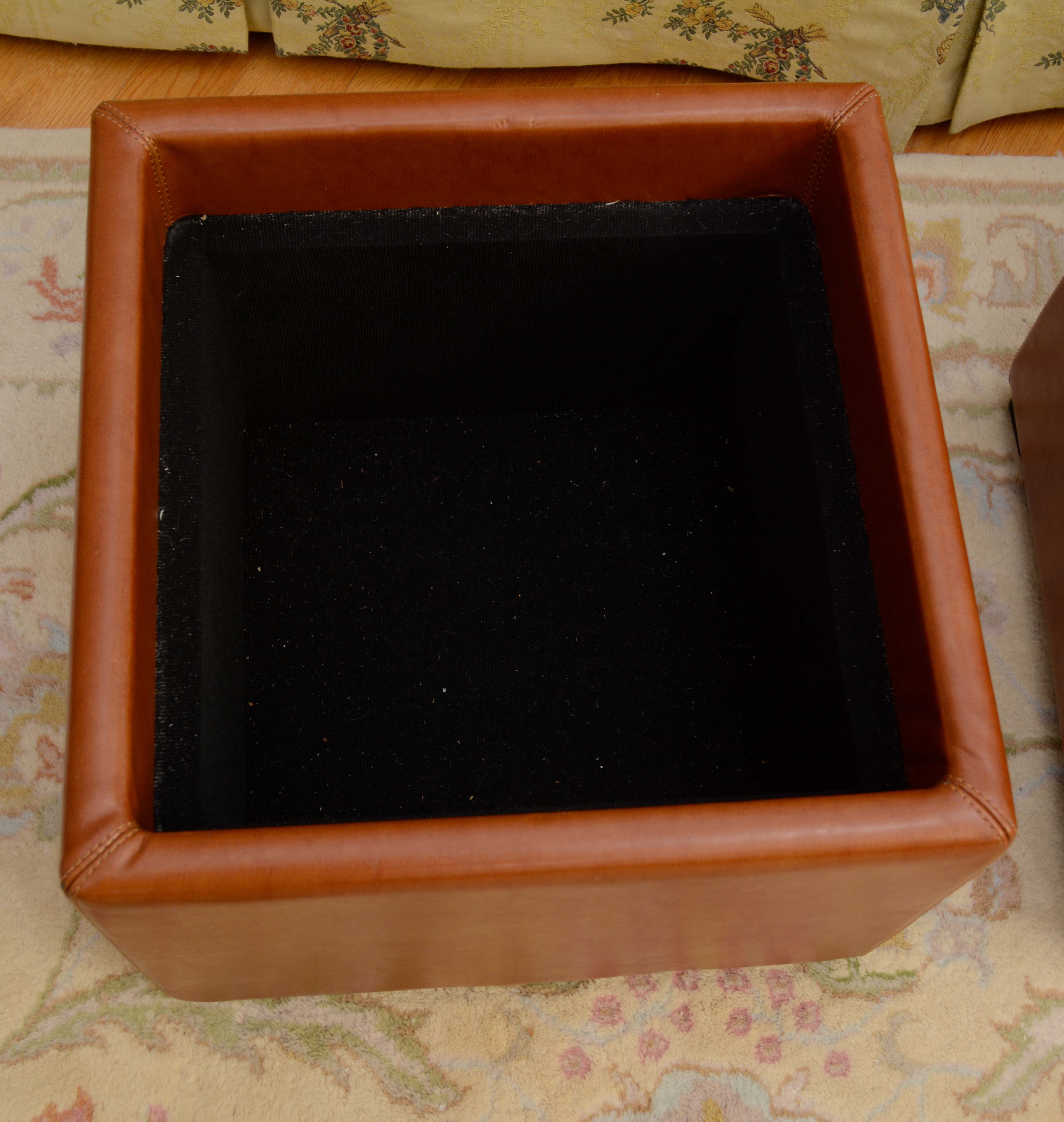 Pair of Storage Ottomans