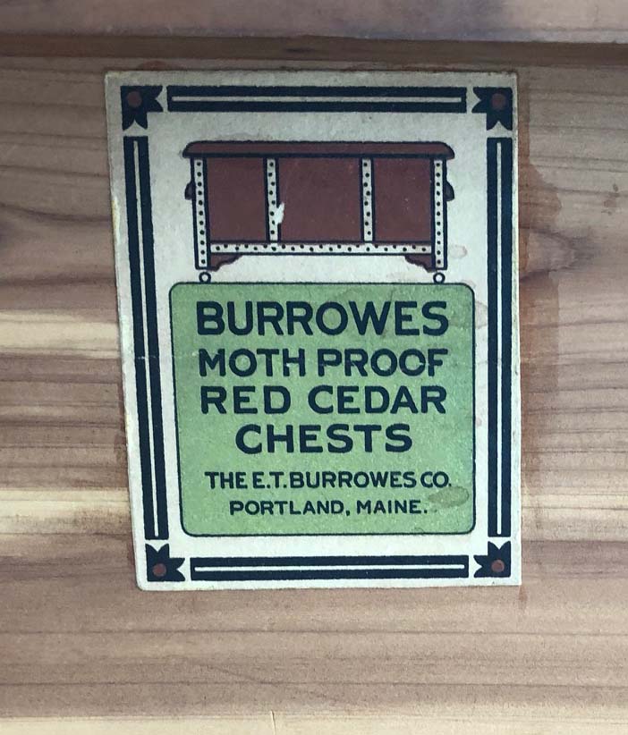 Red Cedar Upholstered Bench Top  Chest by Burrowes