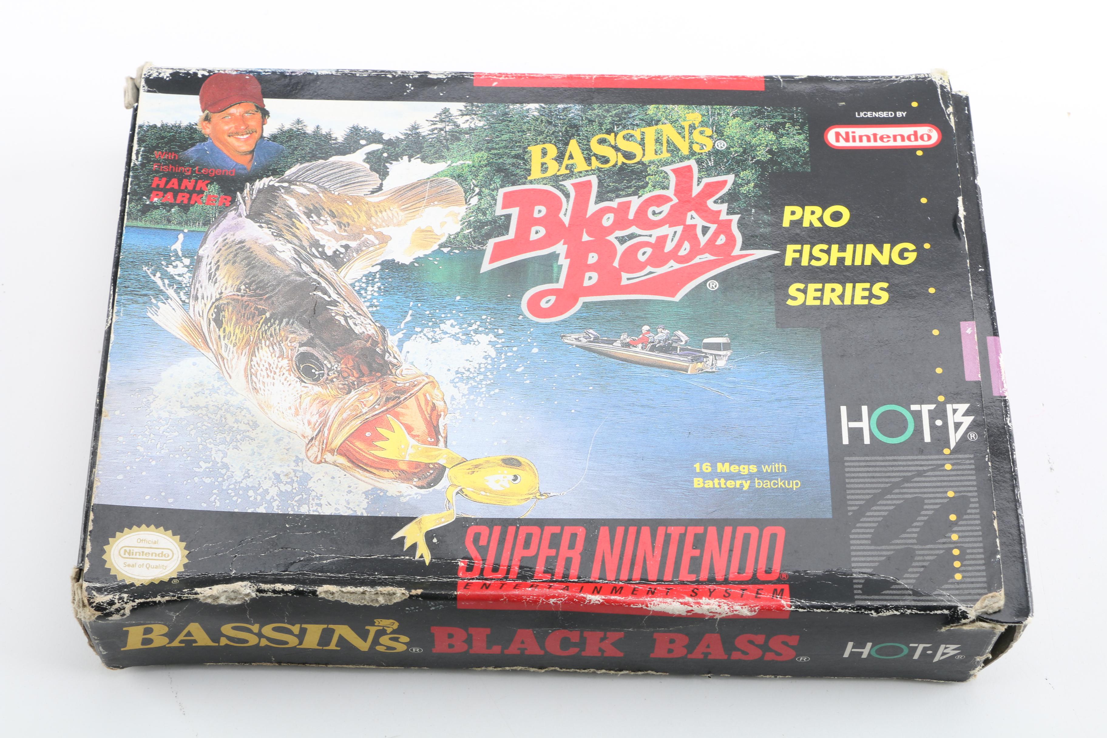 Nintendo Gameboy Games and Nintendo SNES Bassin's Black Bass Game