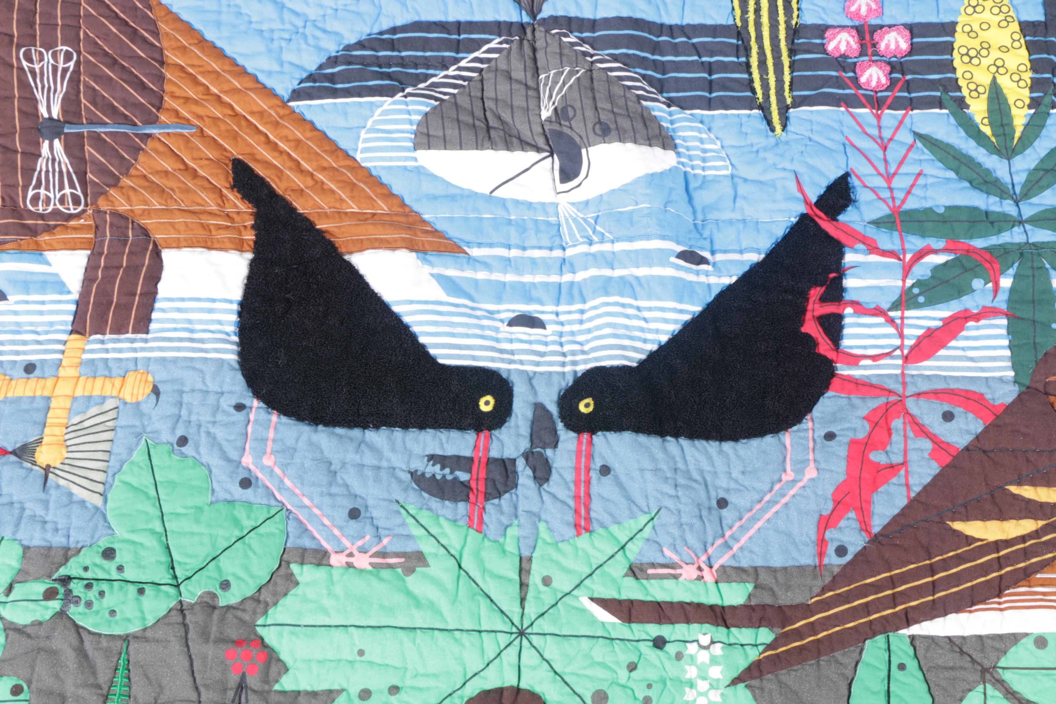 Land of Nod Charley Harper Glacier Bay Limited Edition Full Size Quilt