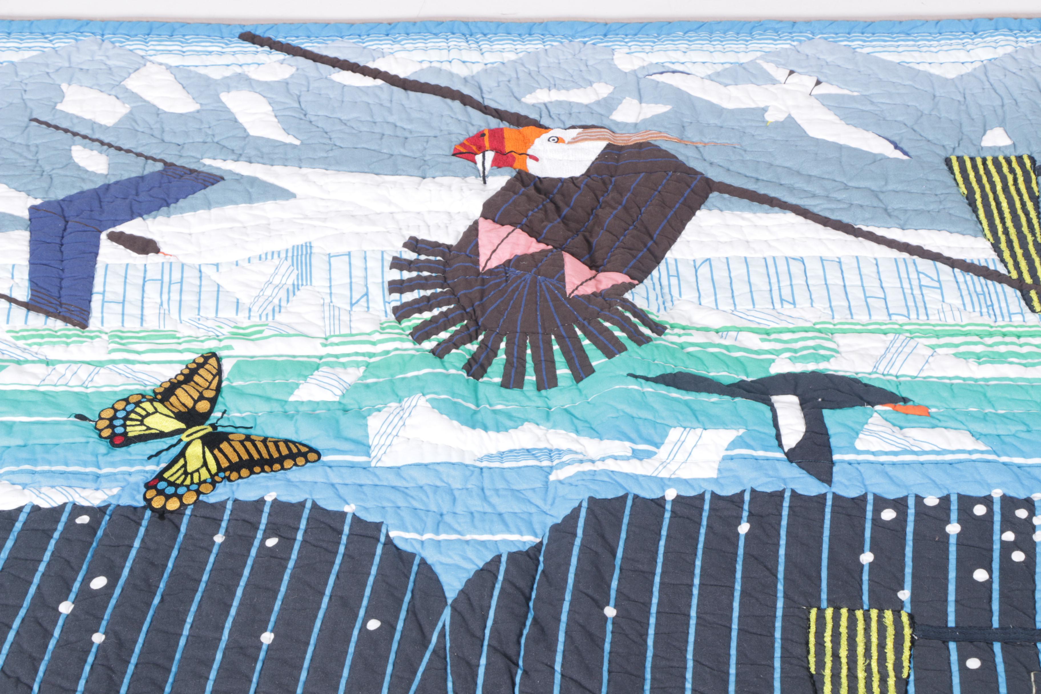 Land of Nod Charley Harper Glacier Bay Limited Edition Full Size Quilt