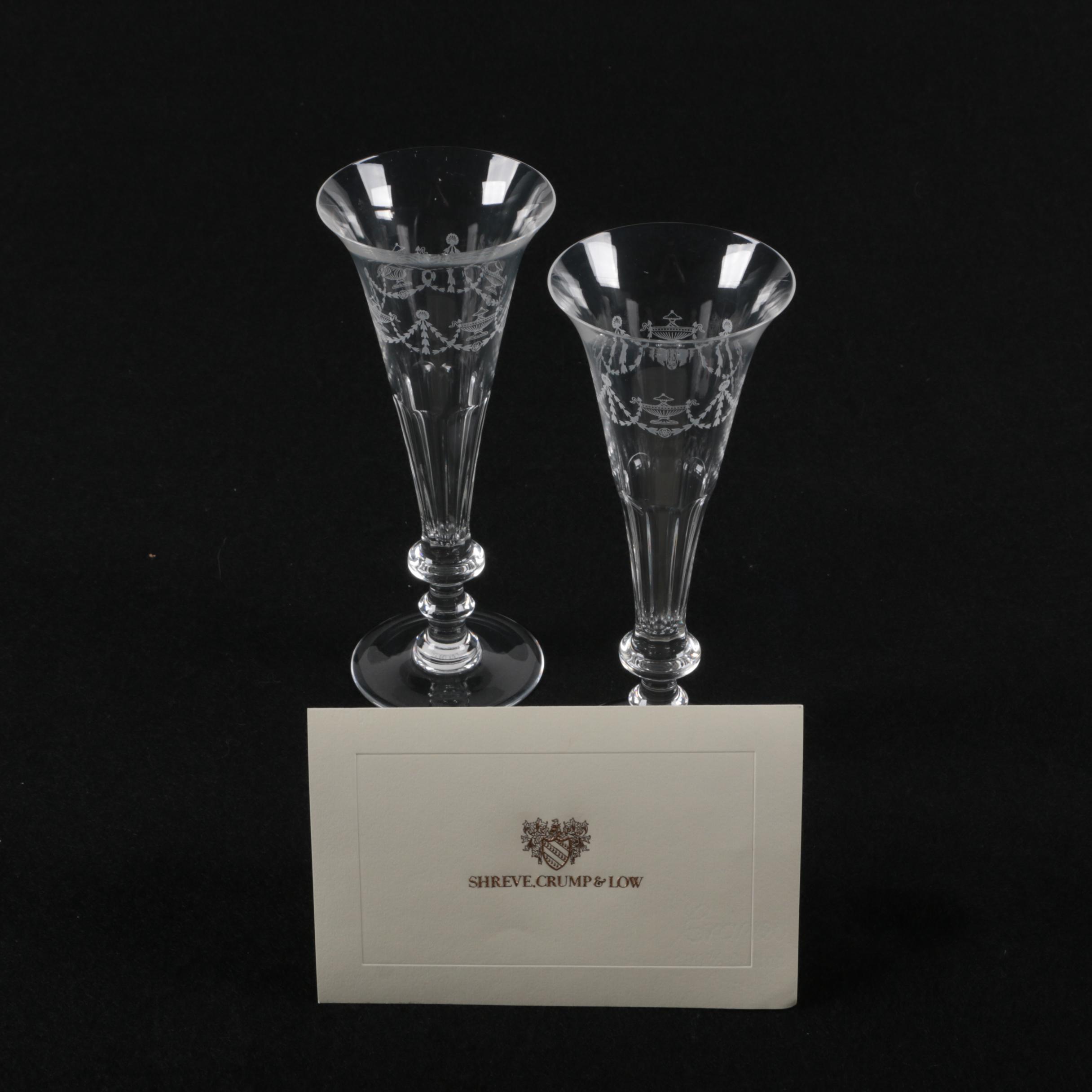 Ritz-Carlton Boston 75th Anniversary Commemorative Toasting Flutes
