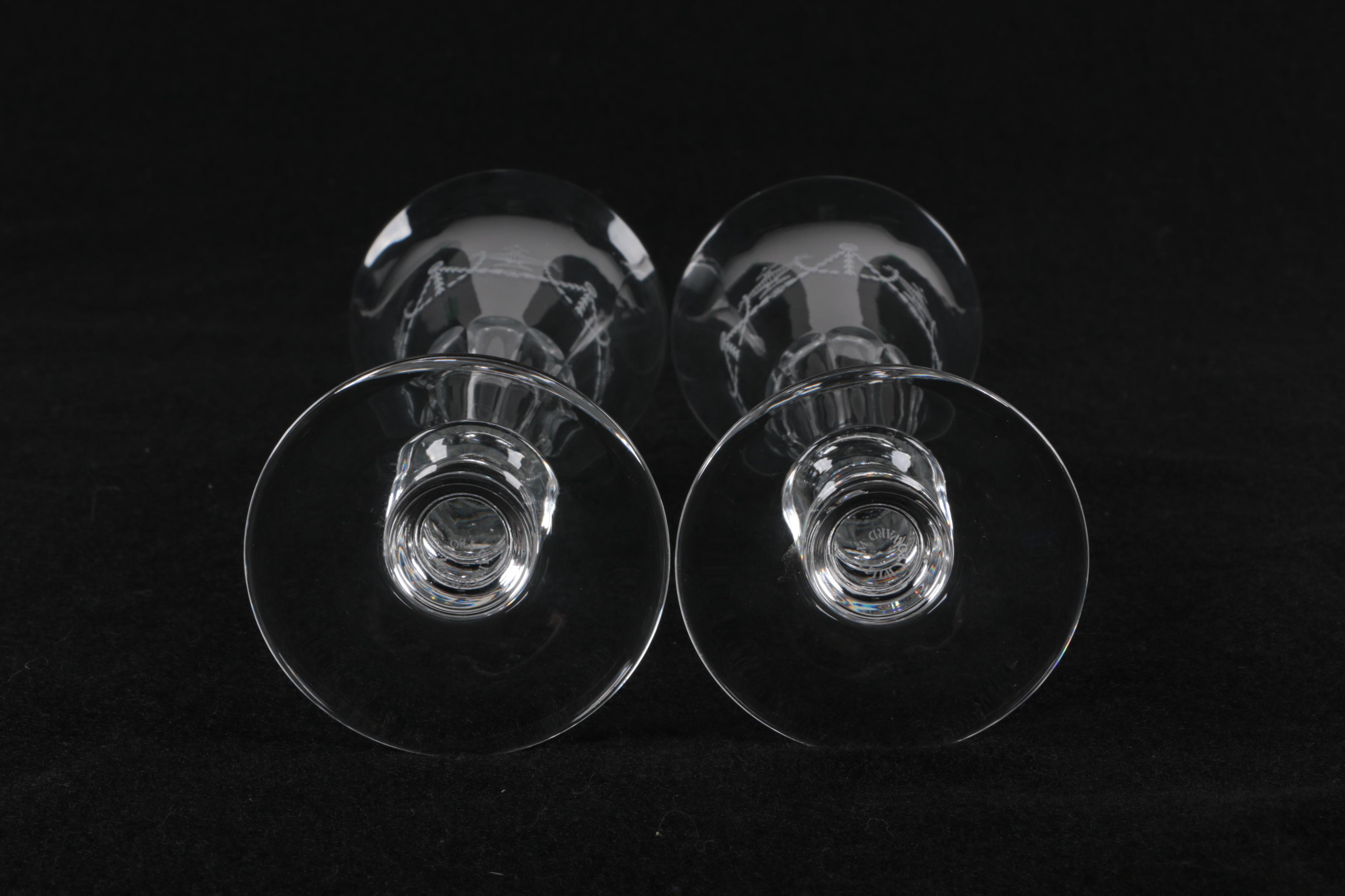 Ritz-Carlton Boston 75th Anniversary Commemorative Toasting Flutes