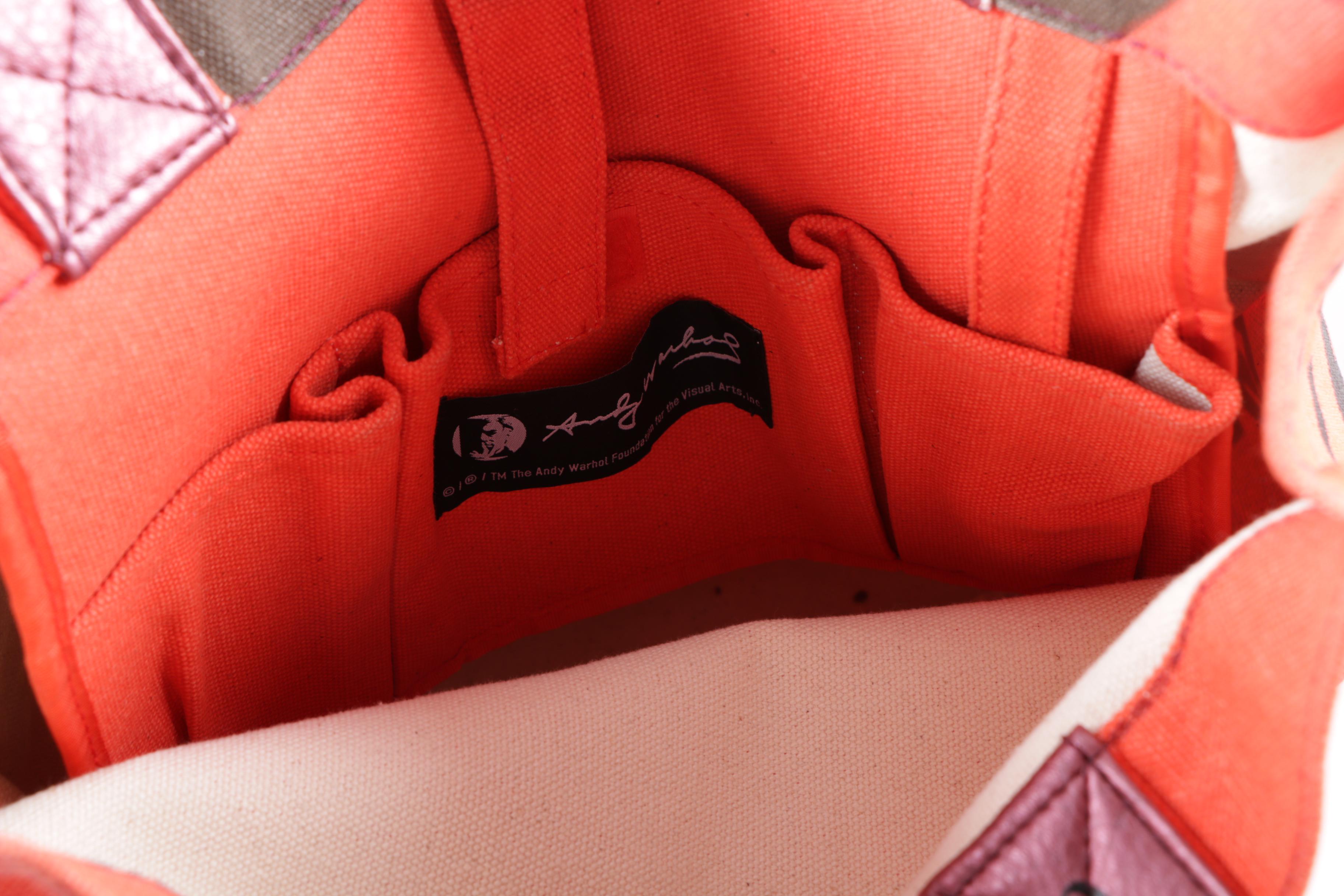 Loop NYC Andy Warhol Canvas Marilyn Monroe Themed Tote Bag